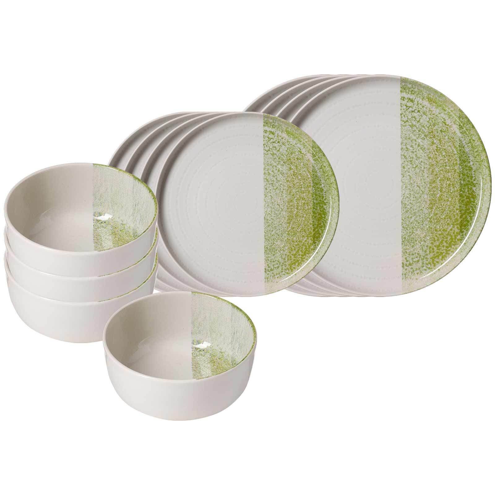 Ritzenhoff & Breker Kombiservice Trio Basic-Set 12er Set (12-tlg), 4 Personen, Steinzeug