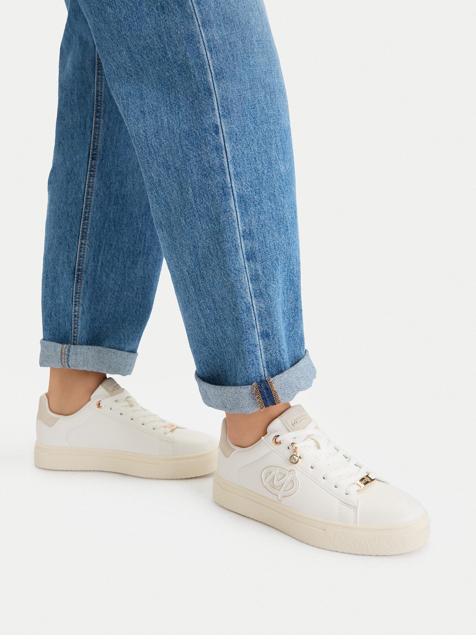 Mexx Mexx Damenschuhe Weiß MEXX-EO-MI001011361W Weißgold Sneaker