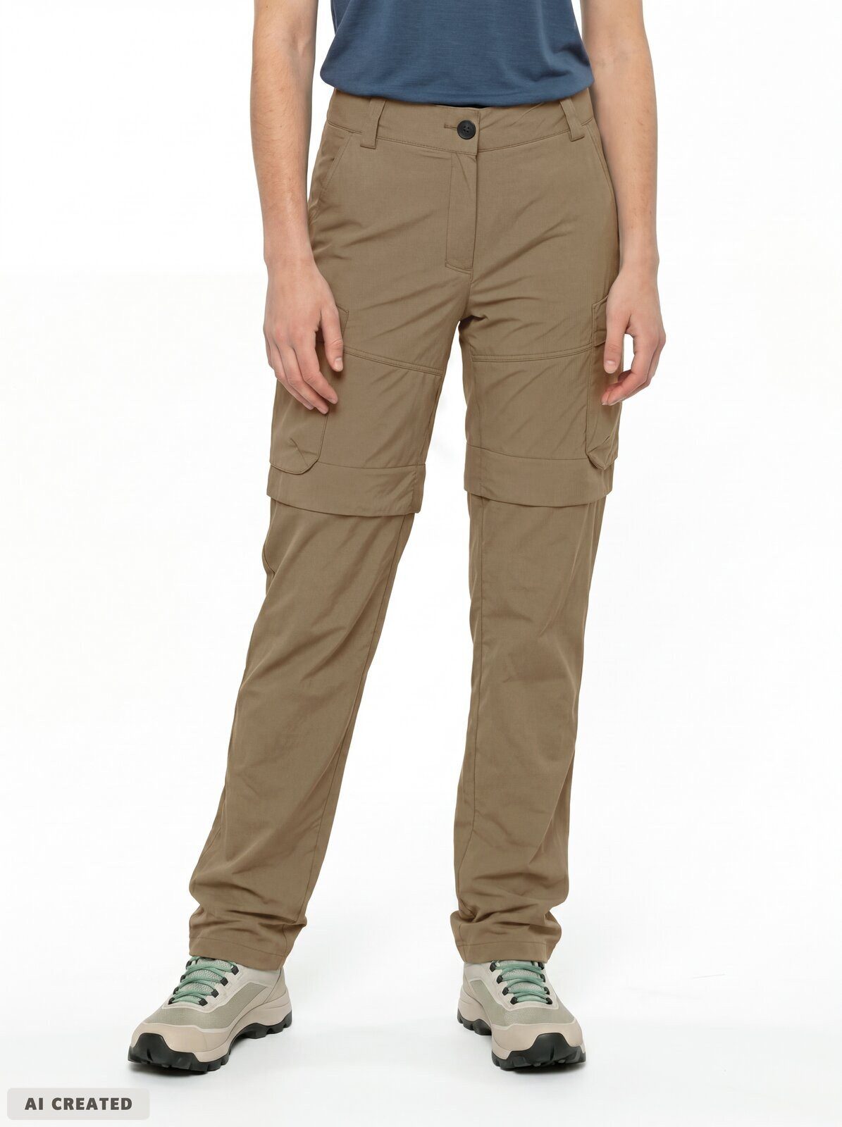 VAUDE Funktionshose Women's Neyland Cargo ZO Pants (1-tlg) schnellstrocknende und strapazierfähige Outdoor-Hose