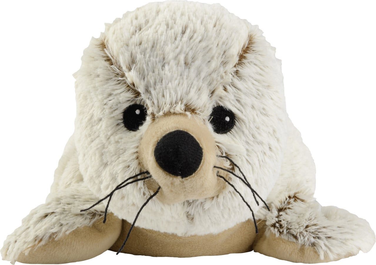 Warmies® Wärmekissen Warmies Wärmekuscheltier Robbe grau