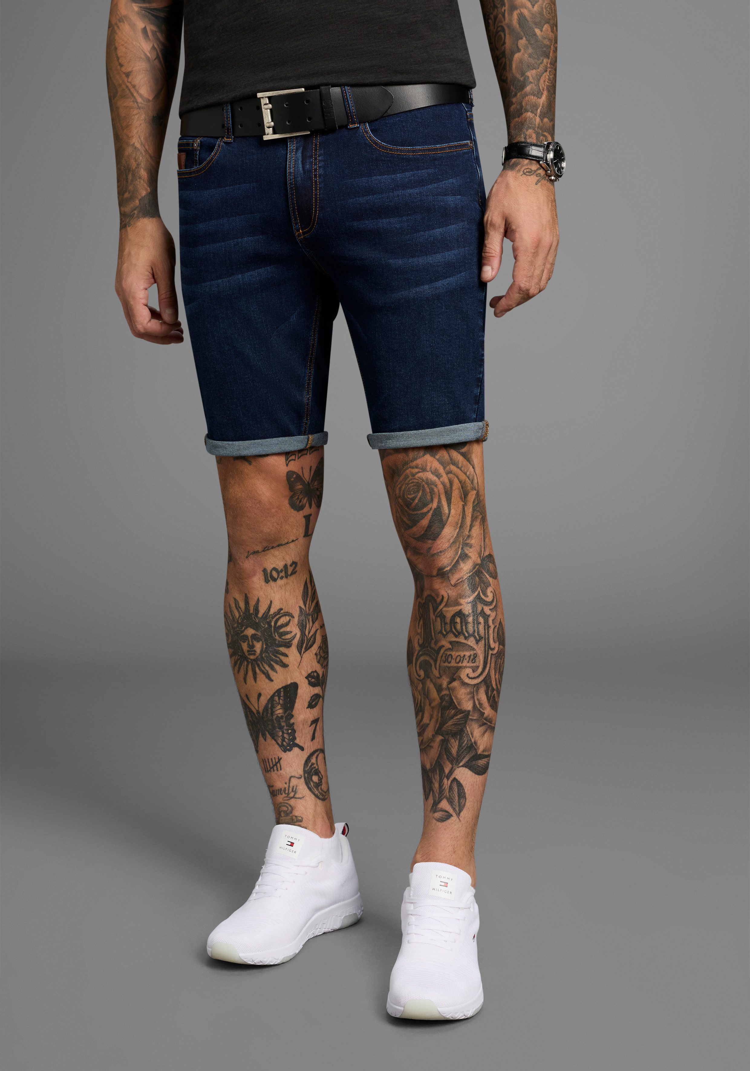 Bruno Banani Jeansshorts Hutch-Shorts gerade geschnittene kurze Beine, nied günstig online kaufen