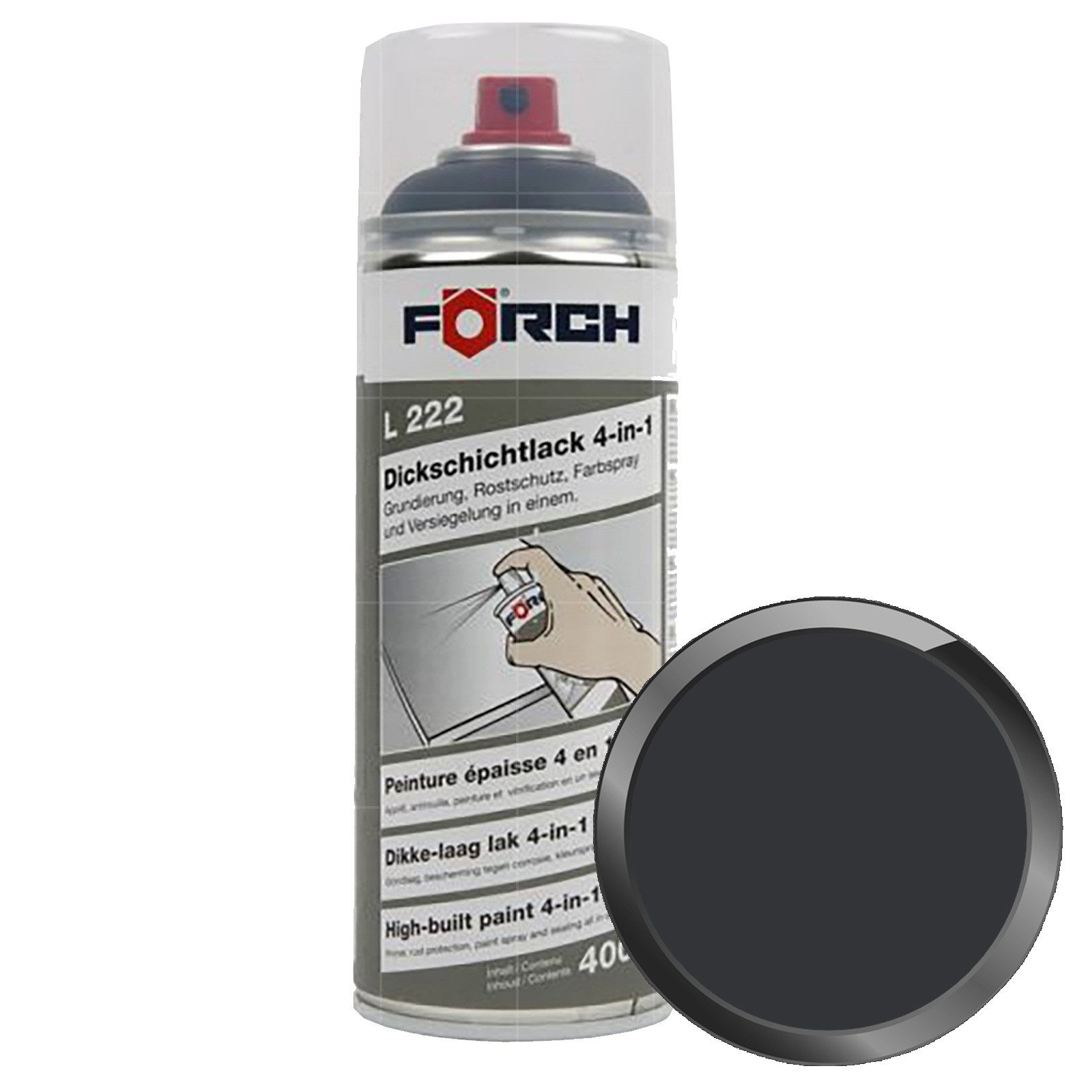 FÖRCH Rostschutzgrundierung L222 Dickschichtlack 4-in-1 - 0.4 Ltr