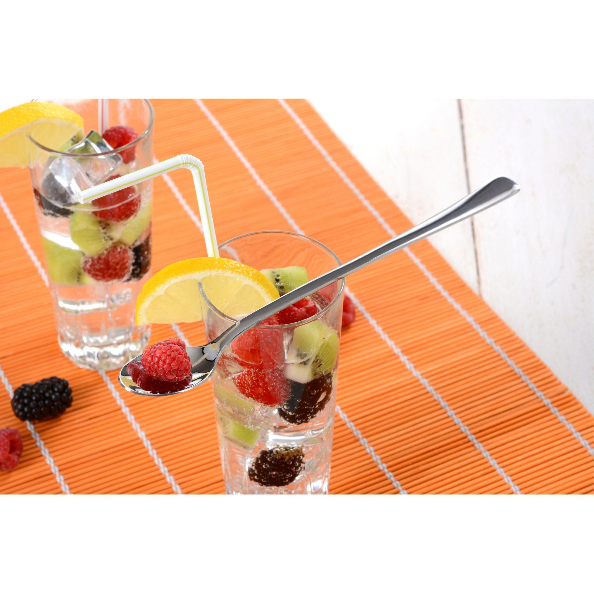 GRÄWE Latte-Macchiato-Löffel GRÄWE Longdrinklöffel 6 Stück, Edelstahl, Serie Würzburg