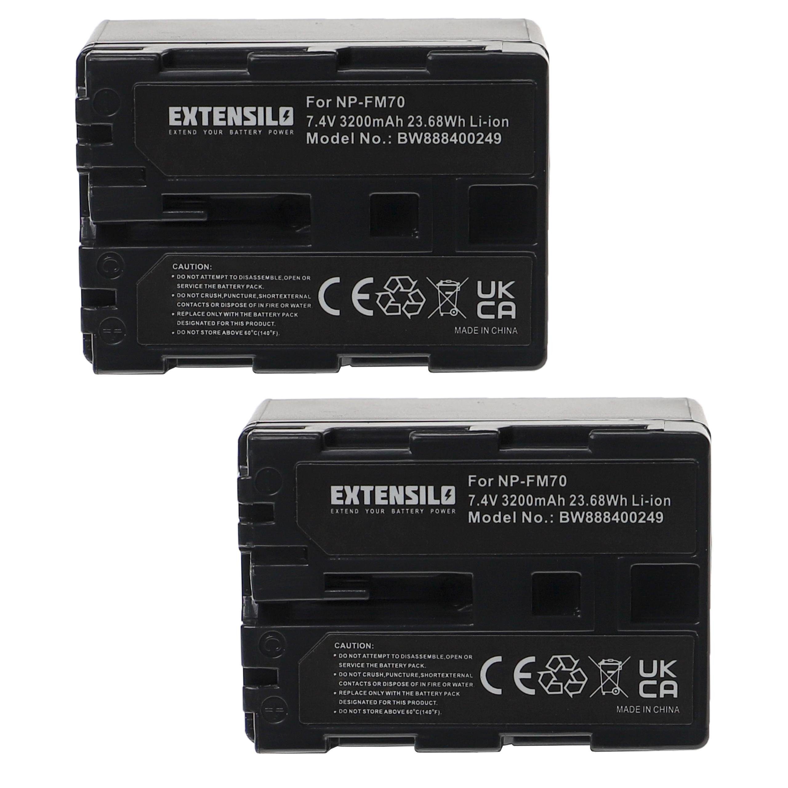 Extensilo kompatibel mit Trotec IC120, IC60, IC100, IC80 Kamera-Akku Li-Ion 3200 mAh (7,4 V)