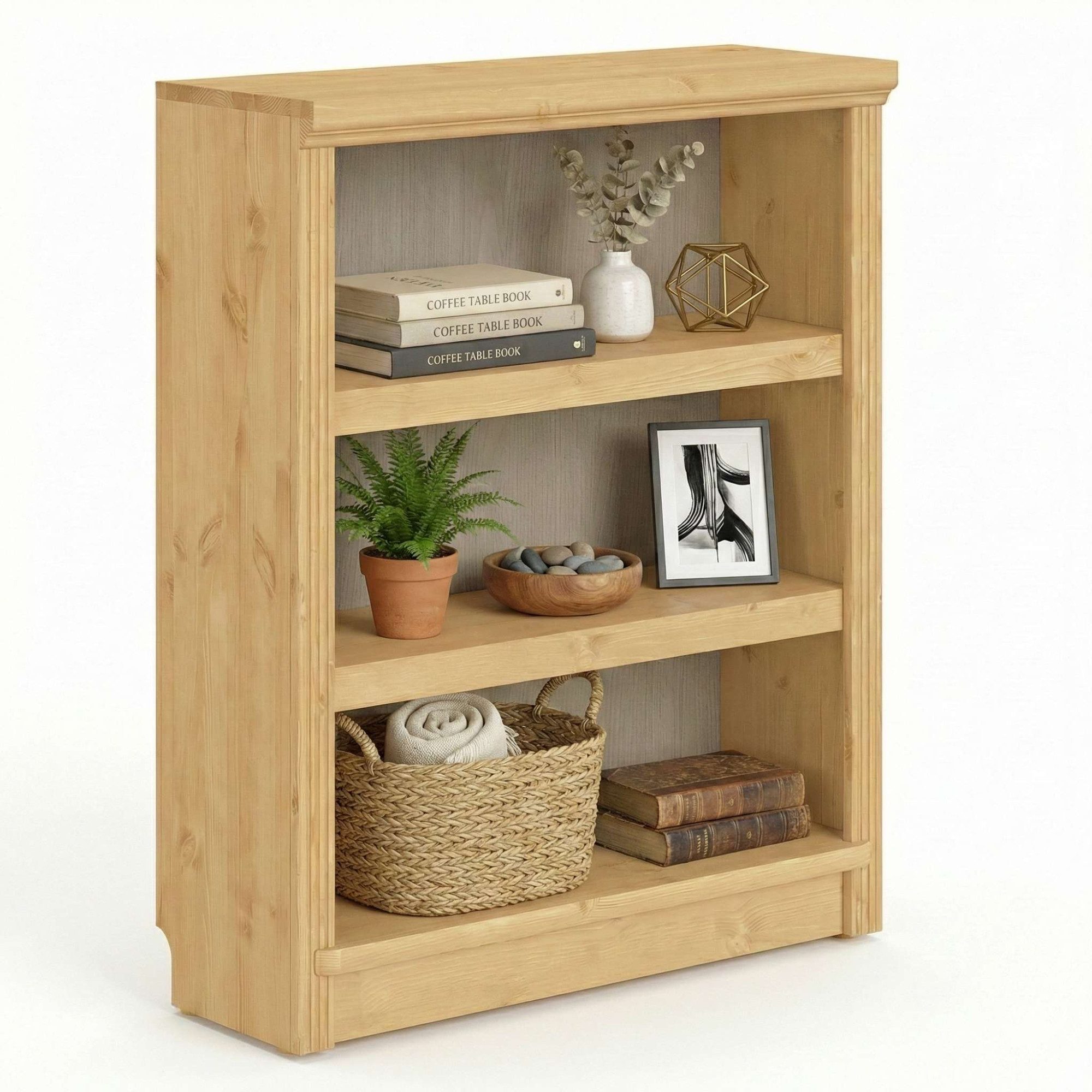 OTTO home Standregal Soeren Regal Bücherregal B/T/H: 80/29/97 cm, massive Kiefer, FSC®-zertifiziert