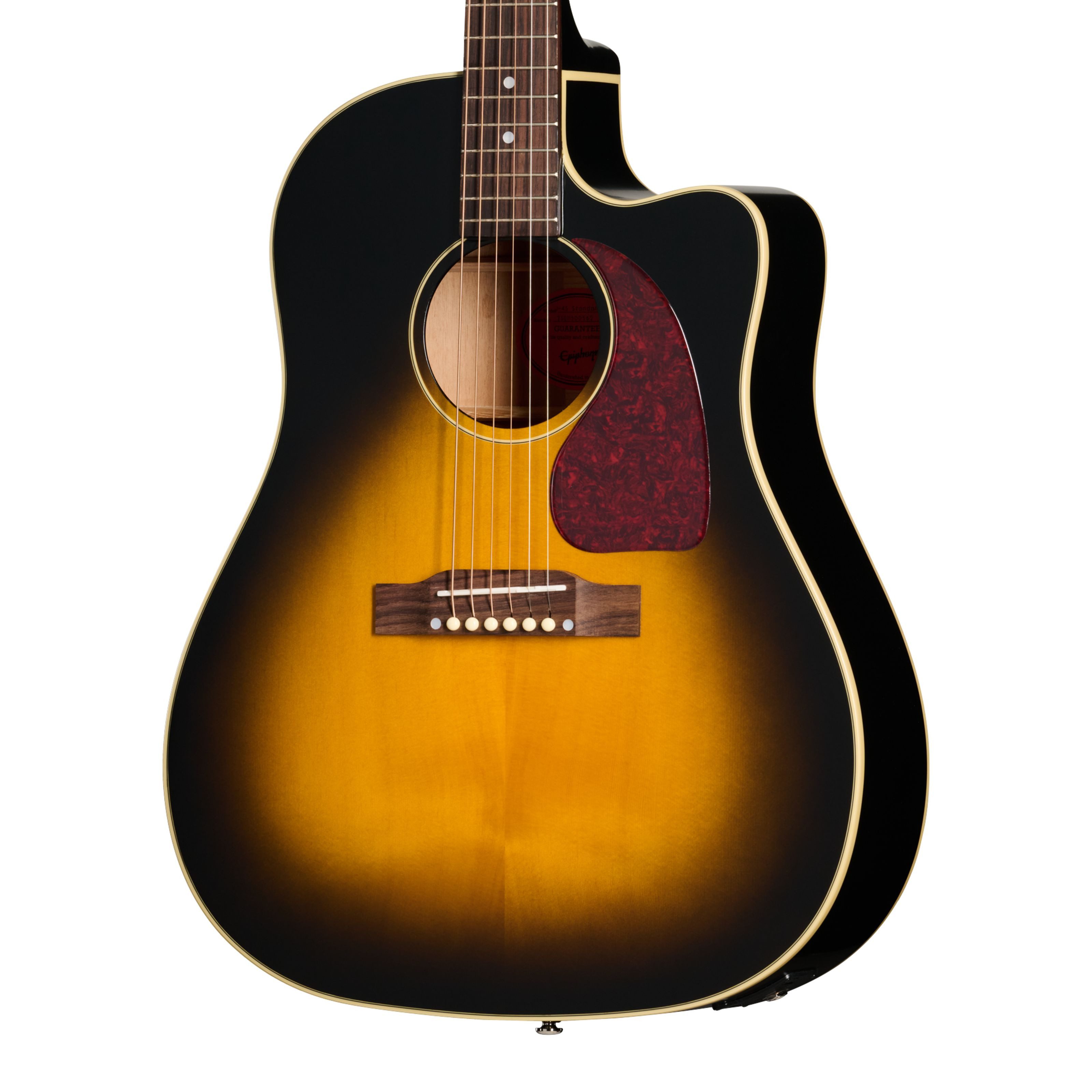 Epiphone Westerngitarre, Westerngitarren, Dreadnought Gitarren, J-45 Standard EC Vintage Sunburst - Westerngitarre