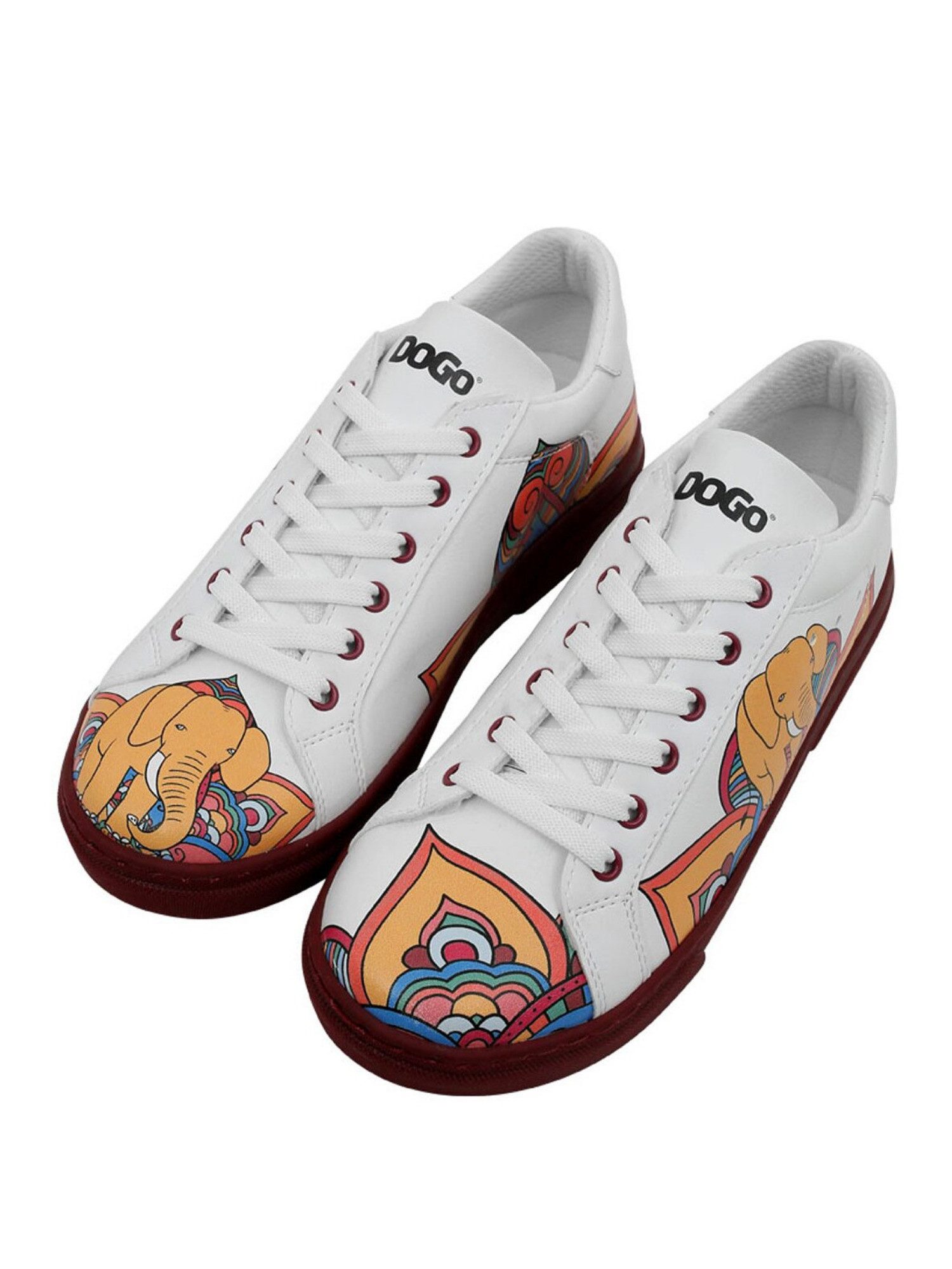 DOGO Ace Low-Top Sneaker Best Of Tweety And Sylvester Black Damen Sneaker Handgefertigt