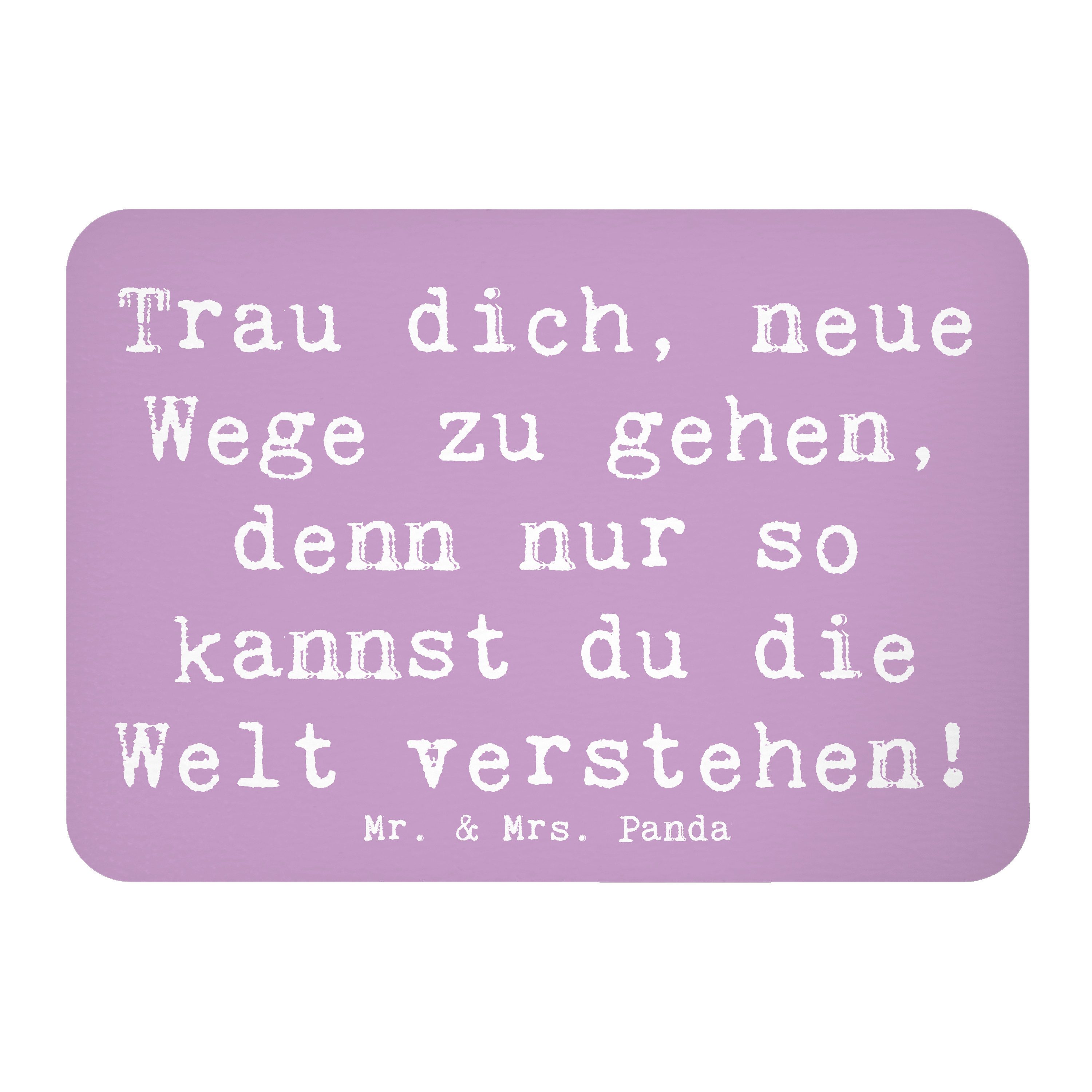 Magnet Spruch Unbekannte Orte erkunden - Lavendeltraum - Geschenk, Trau dich