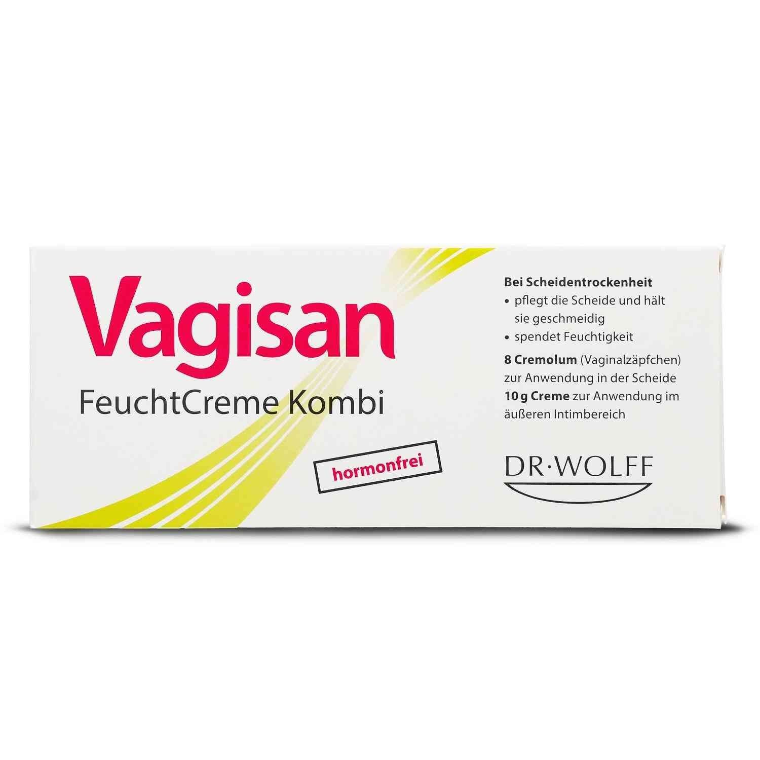 Intimpflege VAGISAN FeuchtCreme Kombi 8 Ovula+10 g Creme, 1 Packung