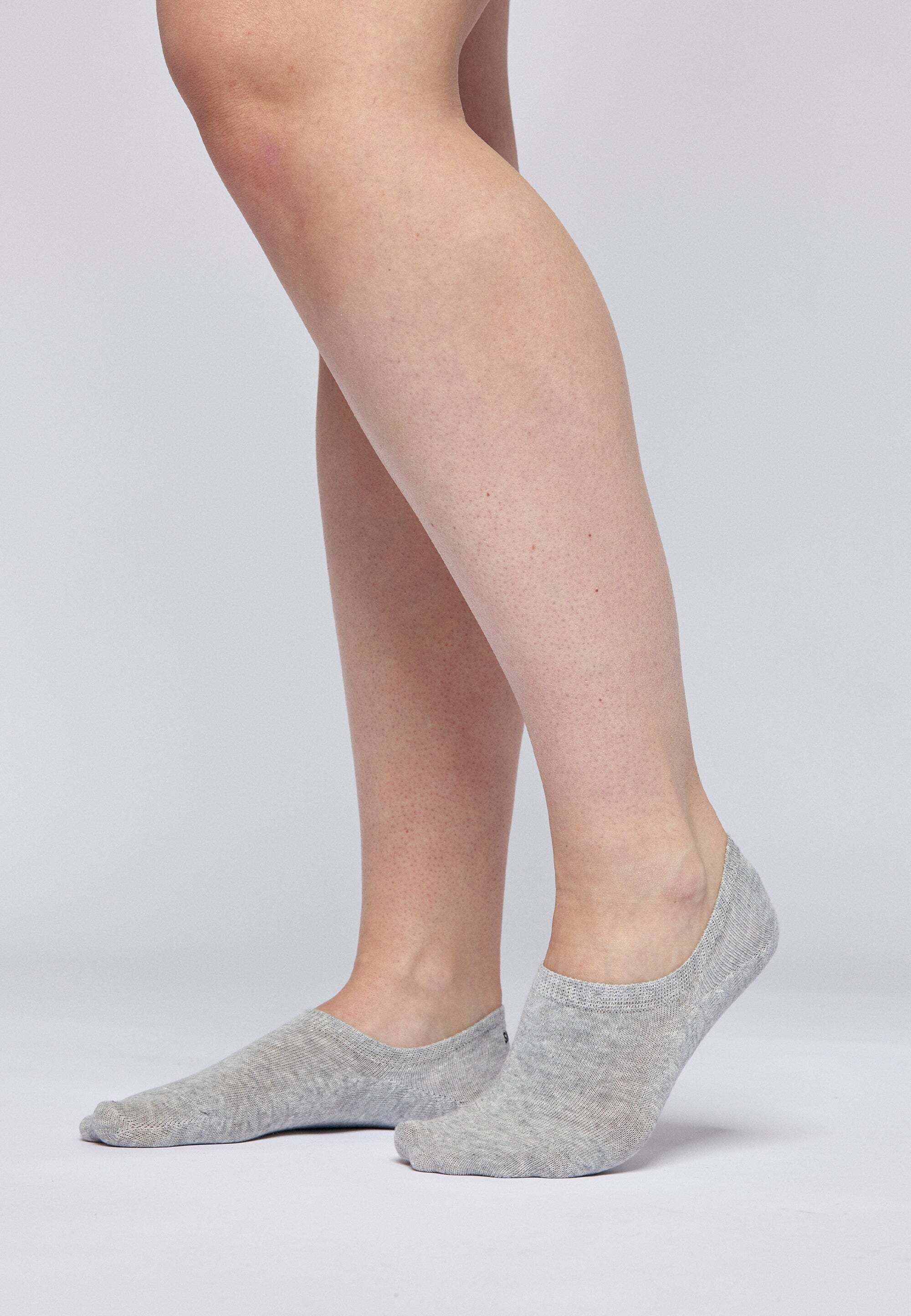 SNOCKS Füßlinge Invisible Socks Sneaker Socken Damen & Herren (6-Paar) aus Bio-Baumwolle, mit Anti-Rutsch-Pad und unsichtbar in den Schuhen – Bild 2 von 5