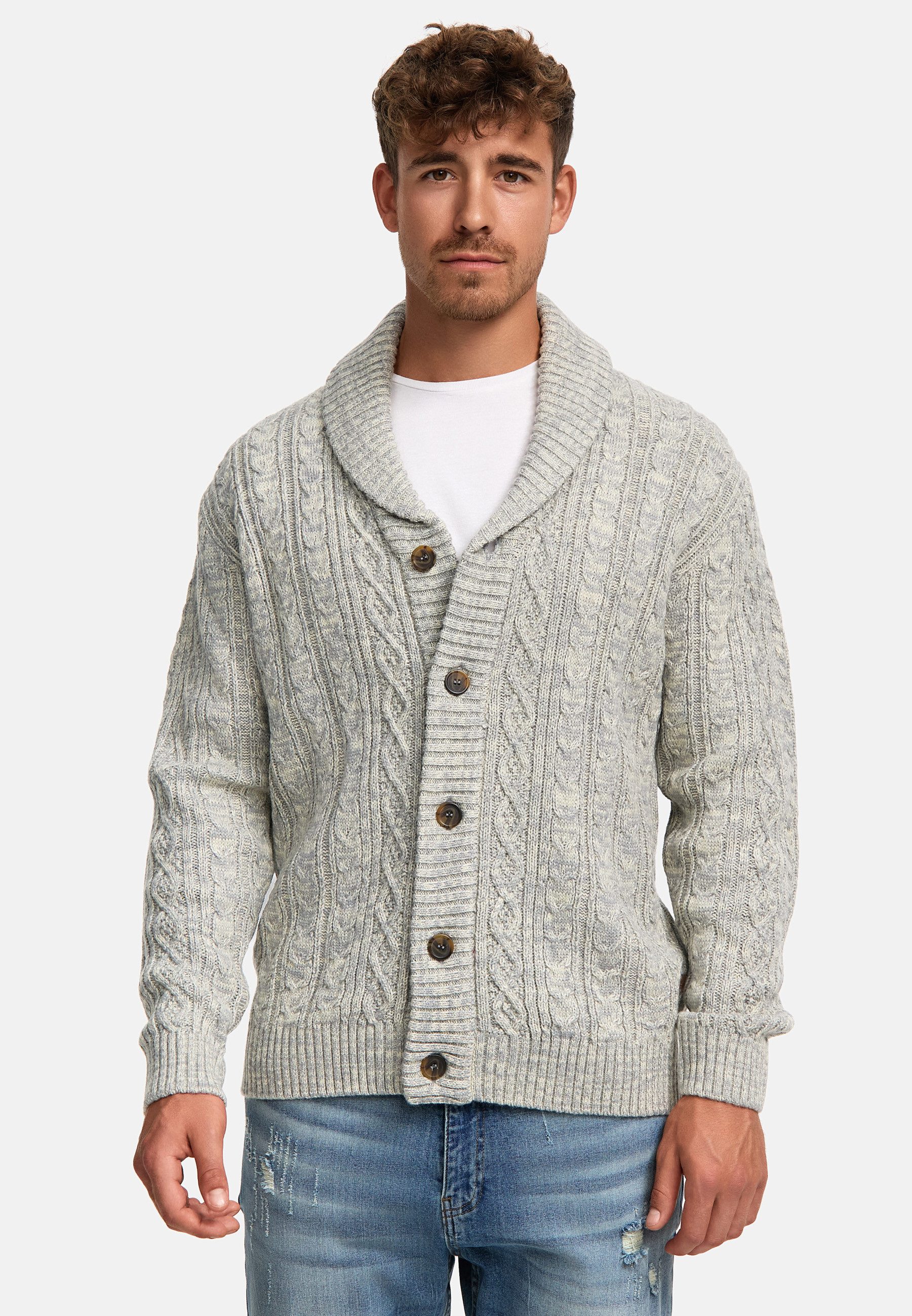 Indicode Strickjacke Herren INIlterly Herrenstrickjacke