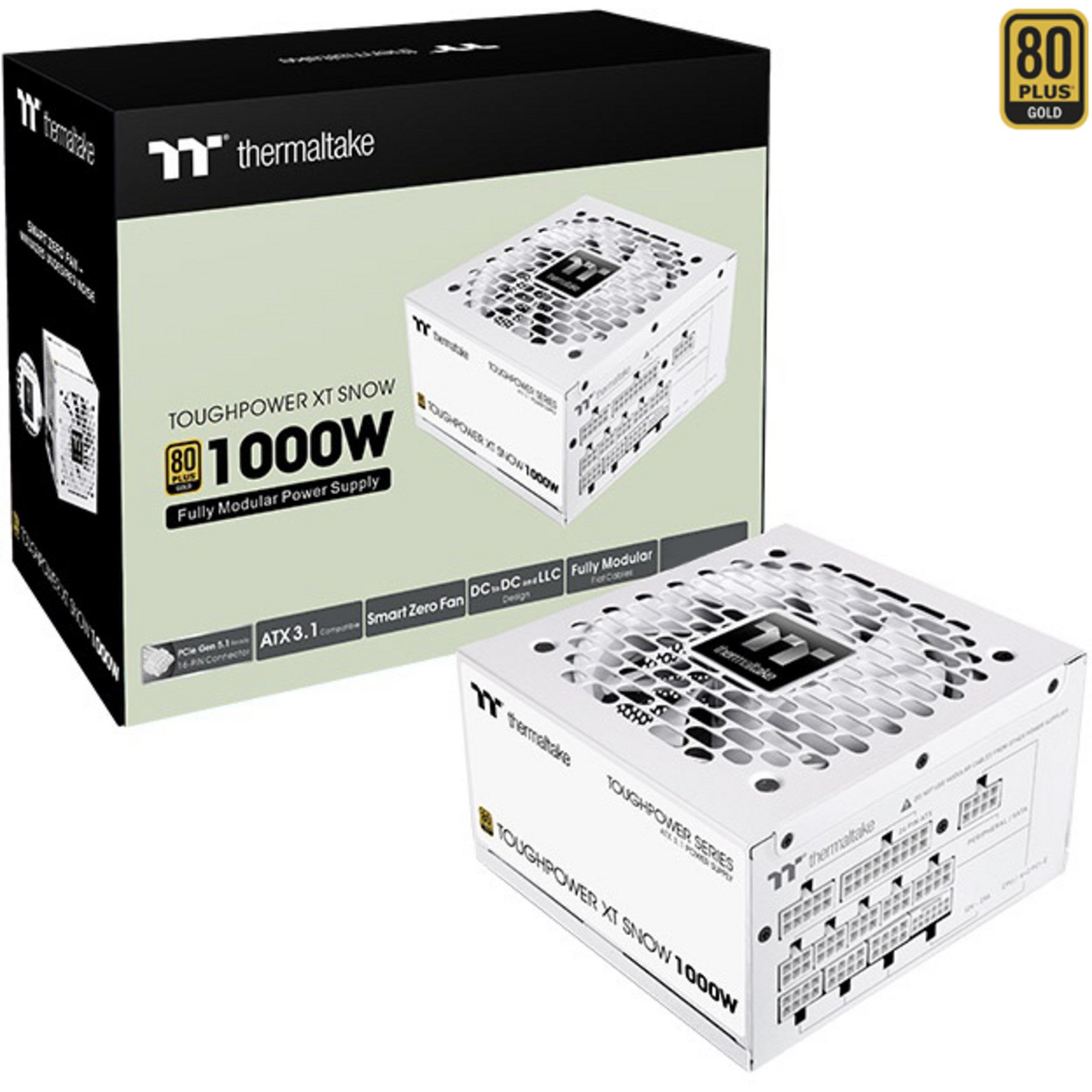 Thermaltake Thermaltake Toughpower XT 1000W Snow, PC-Netzteil, PC-Netzteil (80 PLUS Gold)