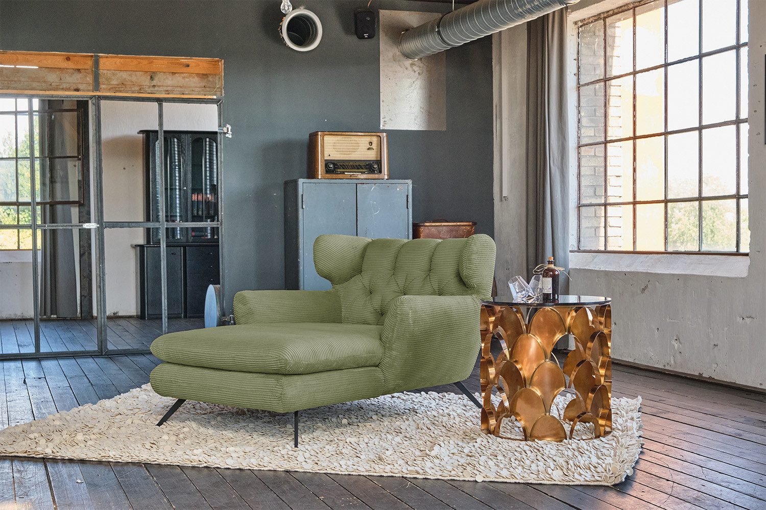 KAWOLA Relaxsessel CHARME, Longseat Sessel Megasessel Cord verschiedene Farben