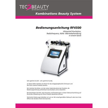 Tec2Beauty Beauty-Multigerät Falten & Fett: Kavitation/Ultraschall & Radiofrequenz & Kalt/Heiß, 5-tlg.