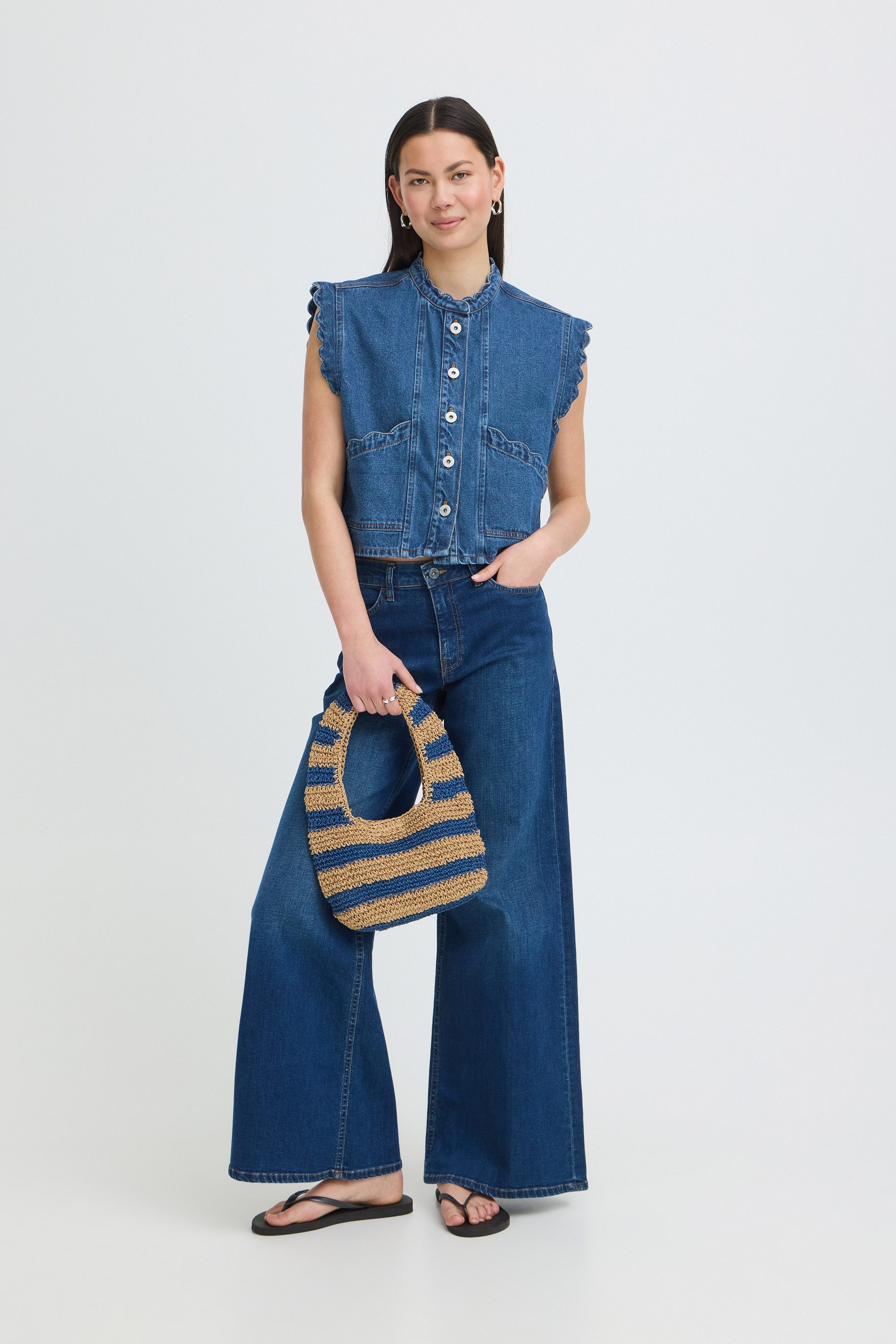 Ichi Shirtweste Denimweste IHPALOU