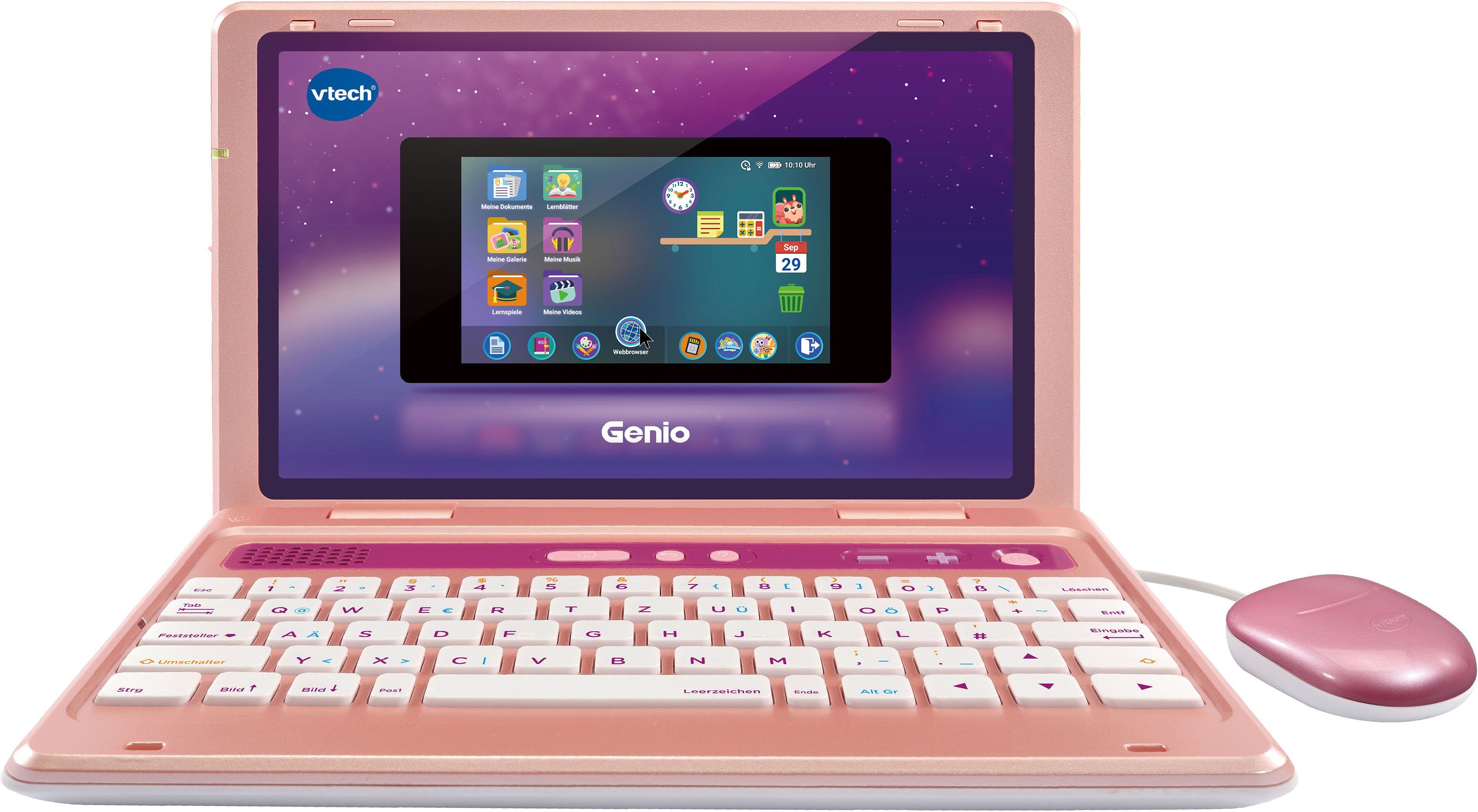 Kindercomputer School & Go, Genio Lernlaptop, pink