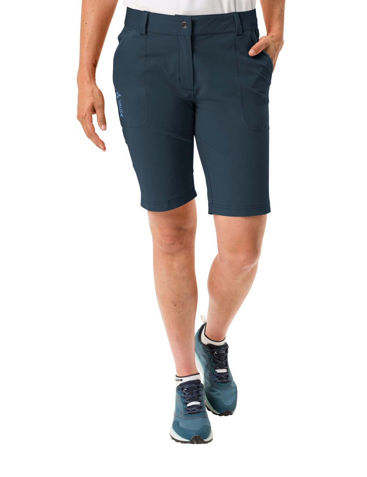 VAUDE Trekkingshorts WOMEN'S FARLEY STRETCH SHORTS II für Outdoor-Aktivitäten, aus Polyamid und Elasthan, schnelltrocknend