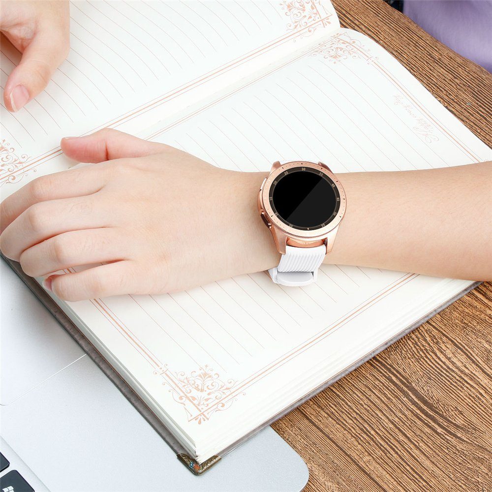 ELEKIN Smartwatch-Armband 40mm /Watch Watch für Weiß Sportarmband 3 4 kompatibel Galaxy Samsung 41mm
