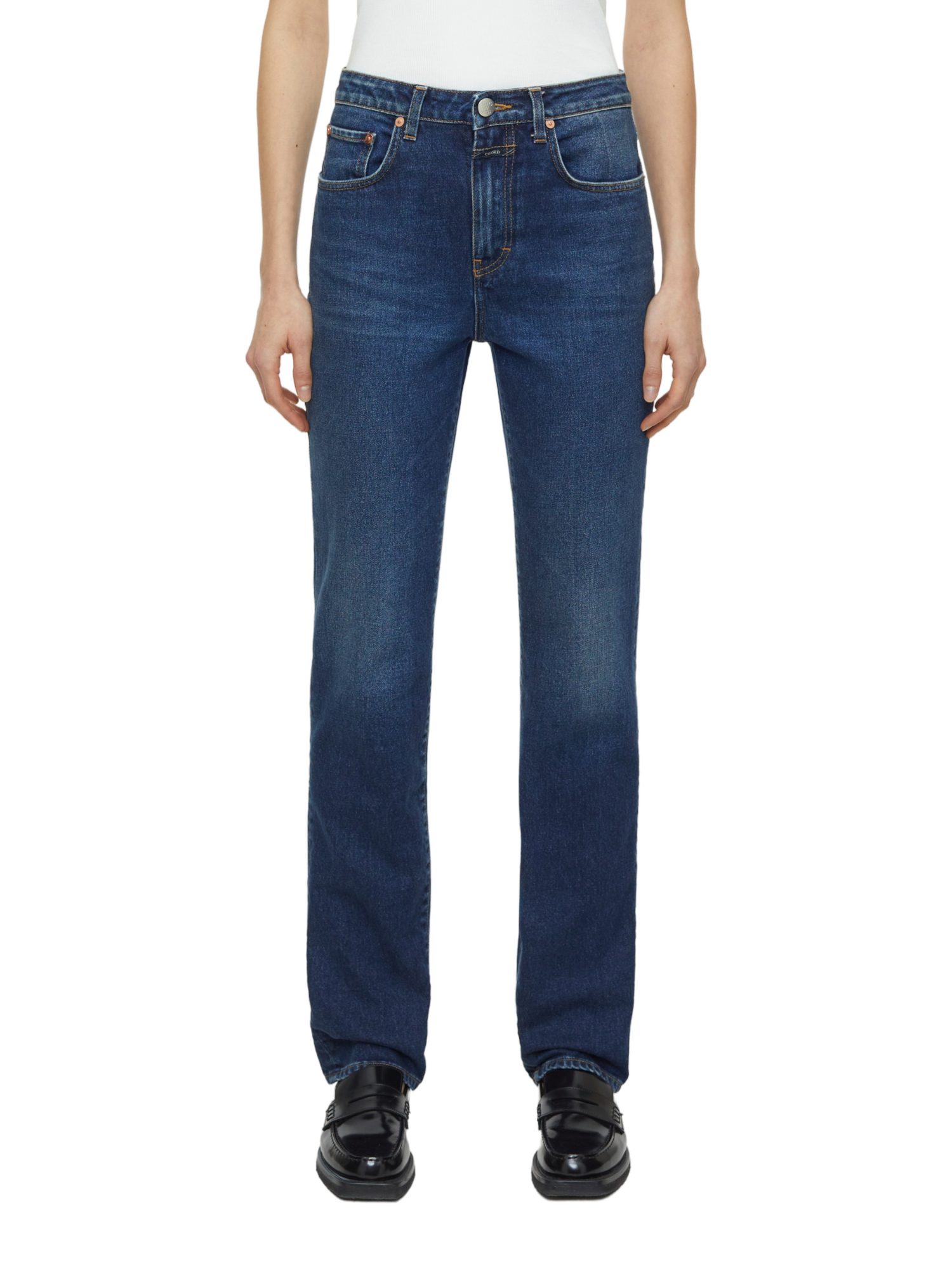 CLOSED Stoffhose blau,Casual,Baumwolle,Unifarben,Skinny,Mittel