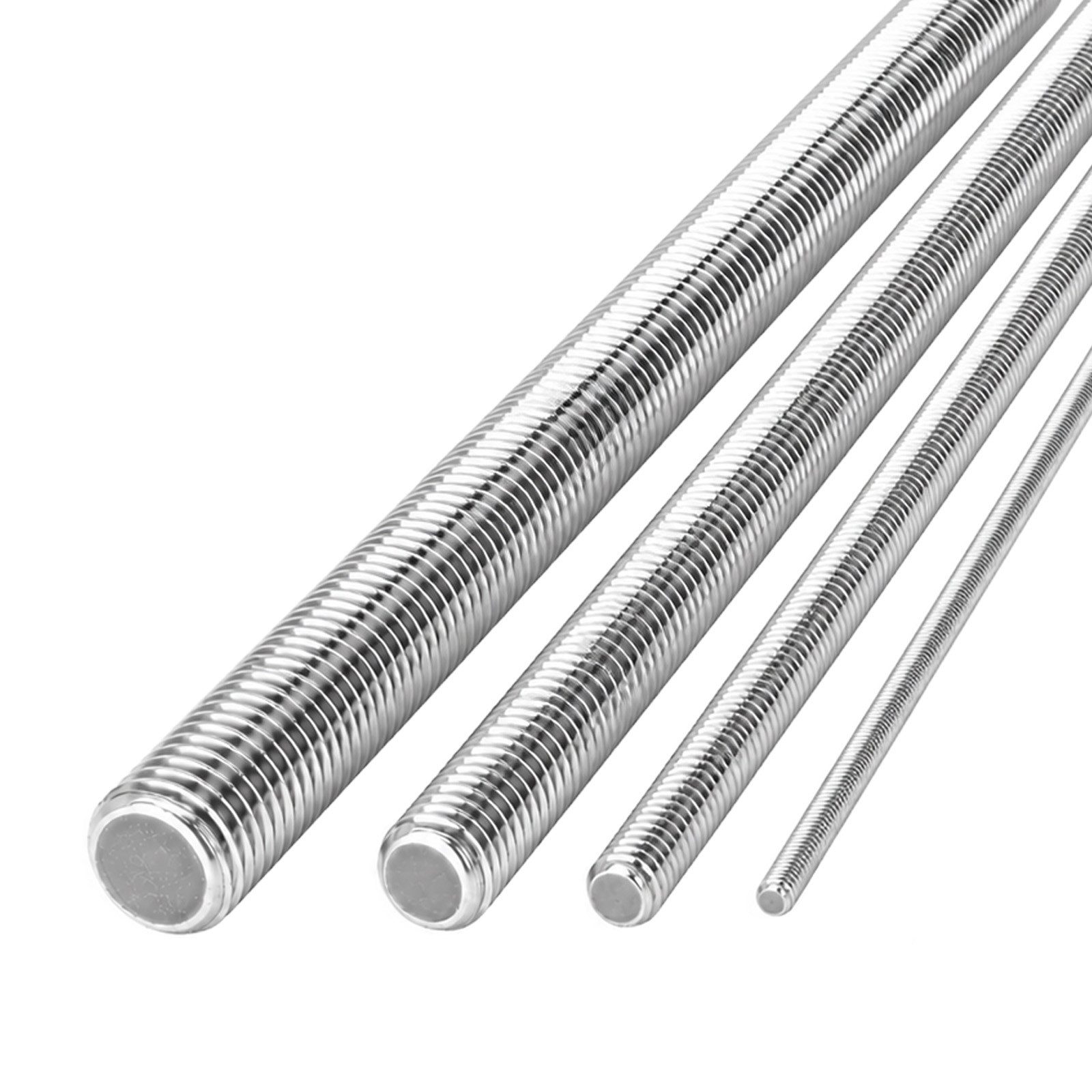 SO-TECH® Gewindestange Gewindestab M3-M12 Länge 500-1000 mm Edelstahl SS304 A2-70, Edelstahl, M3, (10-St), M3 x 500 mm, korrosionsbeständig für Innen- & Außen