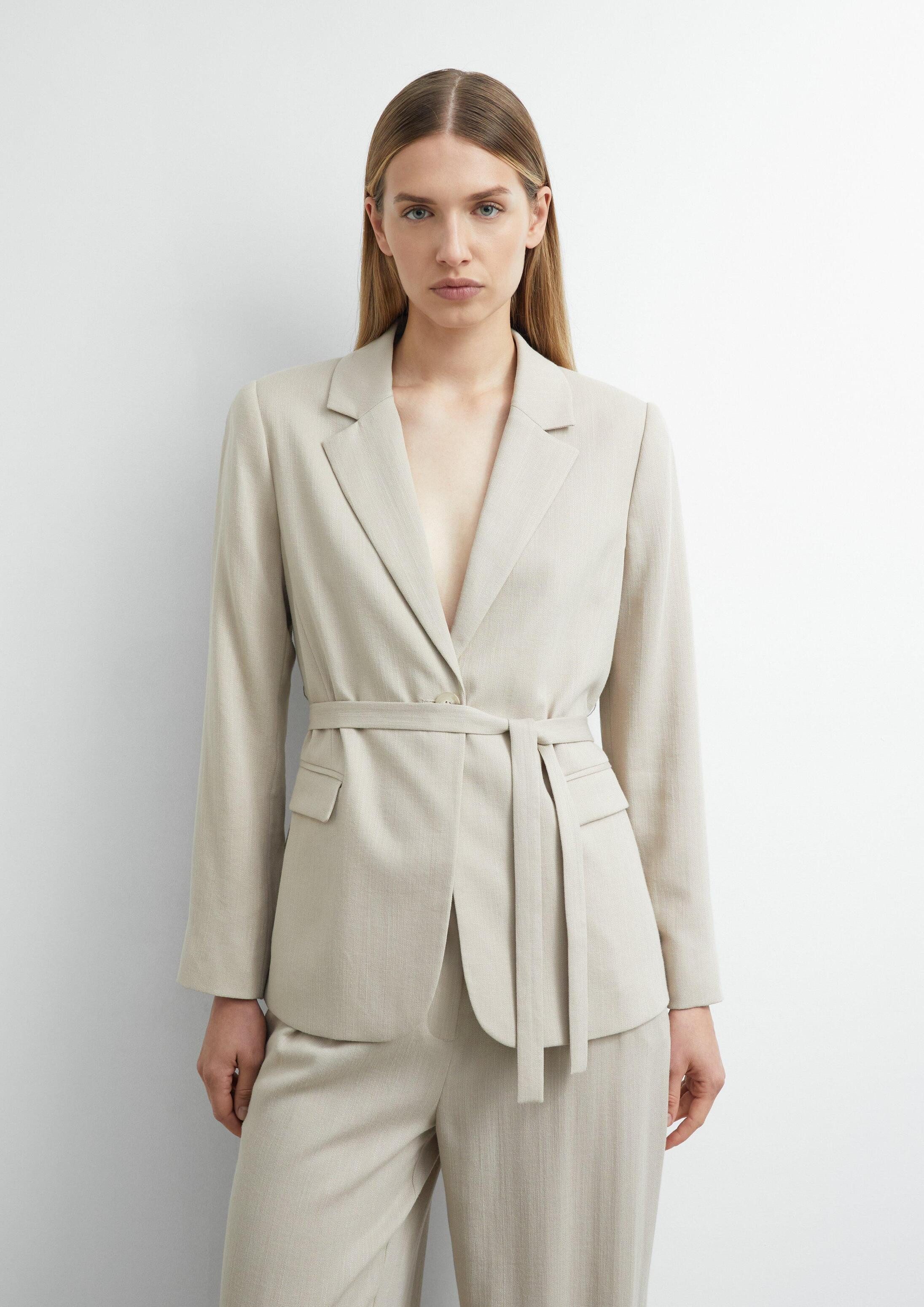 comma Jackenblazer Indoor-Blazer Strukturierter Blazer mit Taillenbetonung