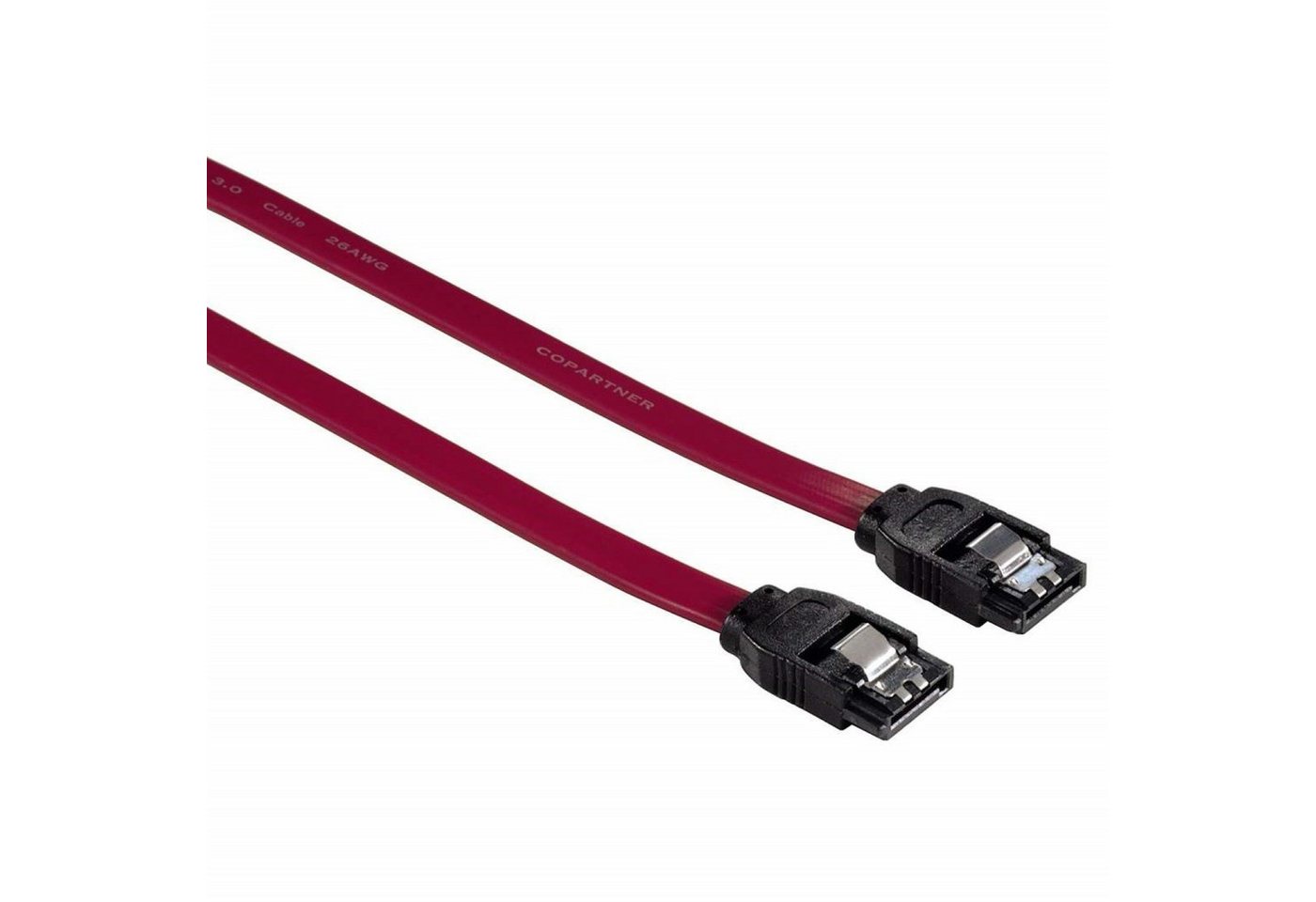 Hama SATA III 3 Kabel 0,6m Festplattenkabel 6Gbit/s Computer-Kabel, SATA-III, KEIN (60 cm), Datenkabel für PC SSD HDD Festplatte intern, flaches Kabel, 60cm lang