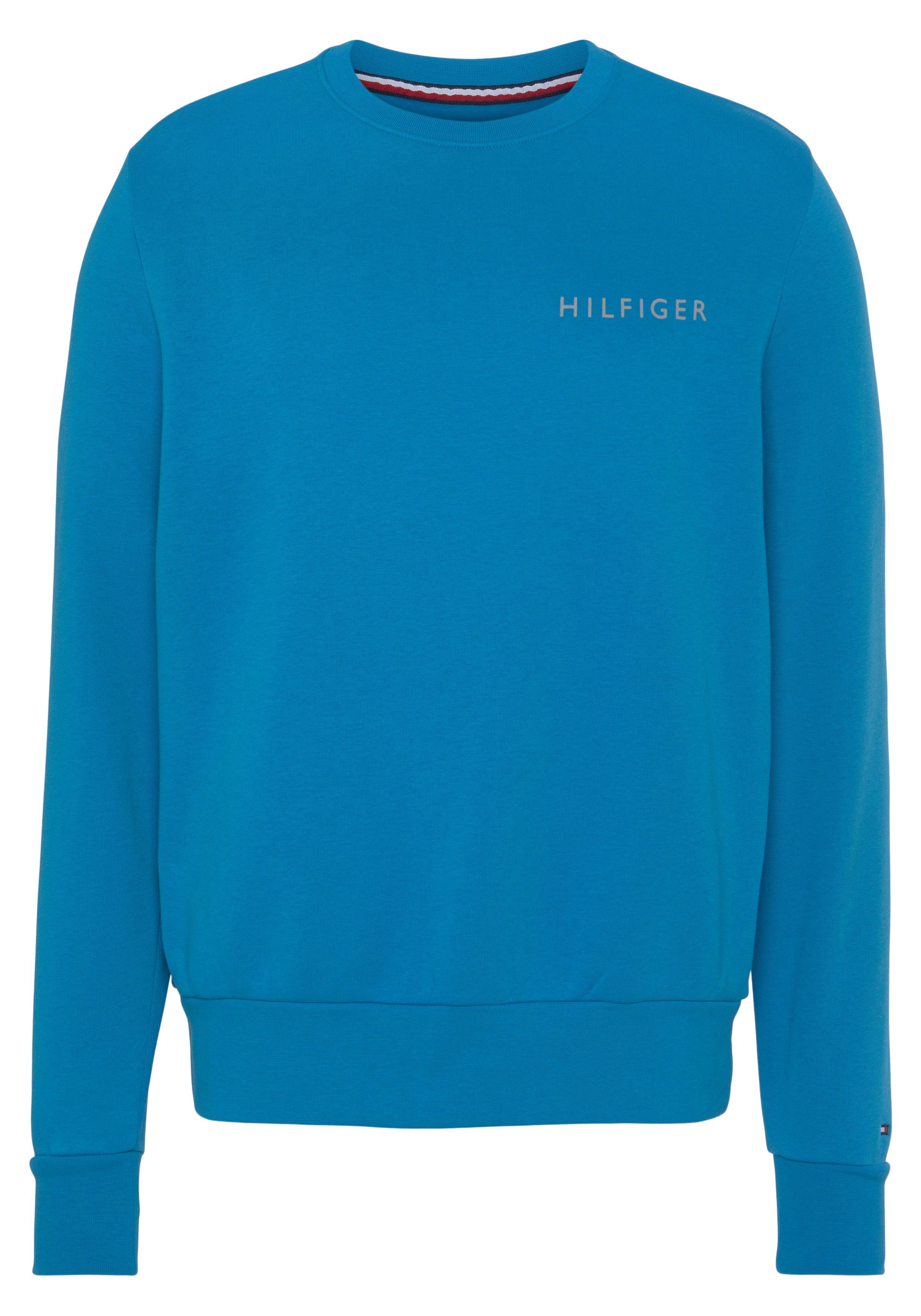 Tommy Hilfiger POP mit Sweatshirt COLOR Rippbündchen Blue Shocking