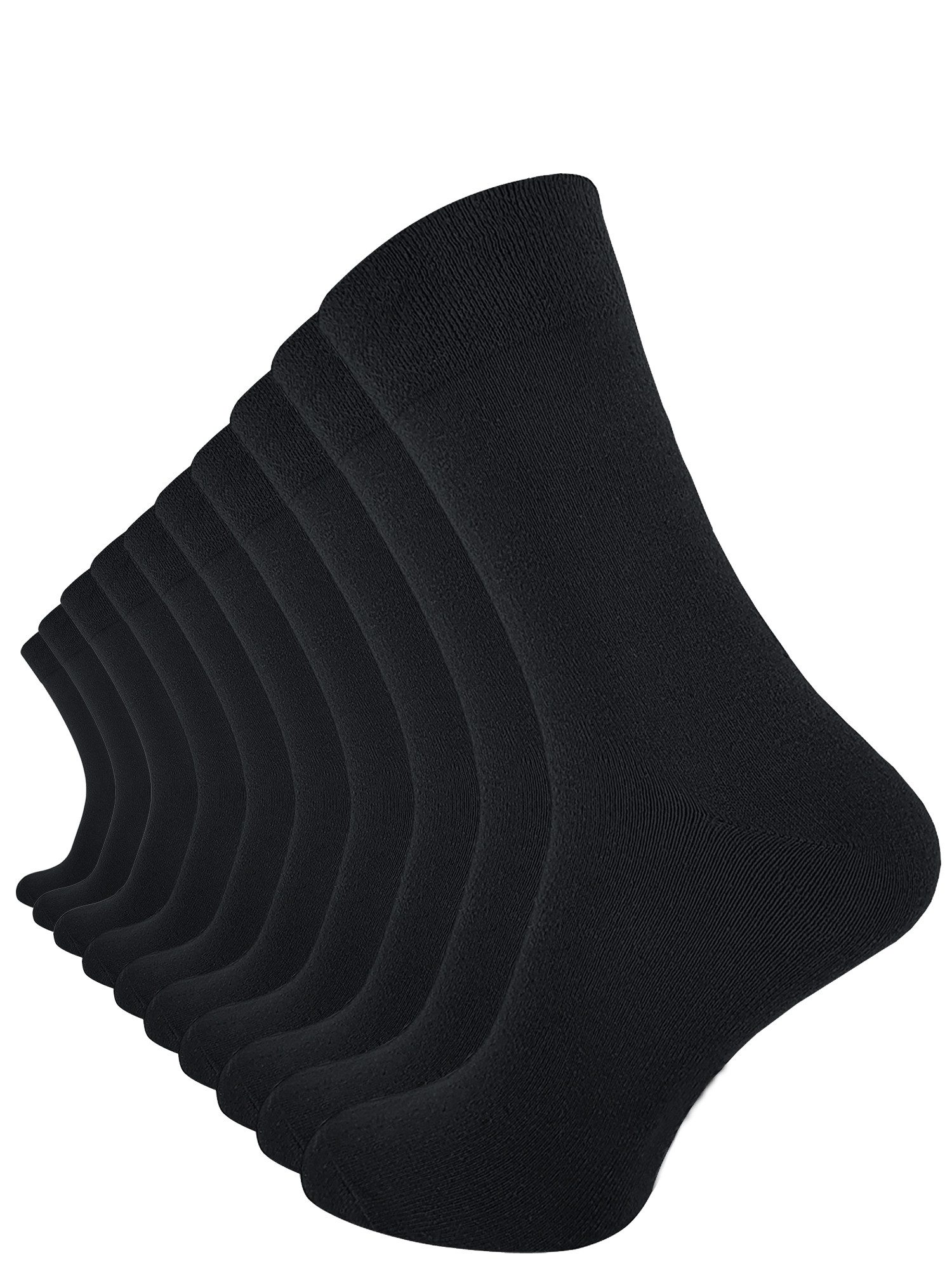 Cotton Prime® Socken Gesundheitssocken aus Baumwolle (10-Paar) ohne störende Naht
