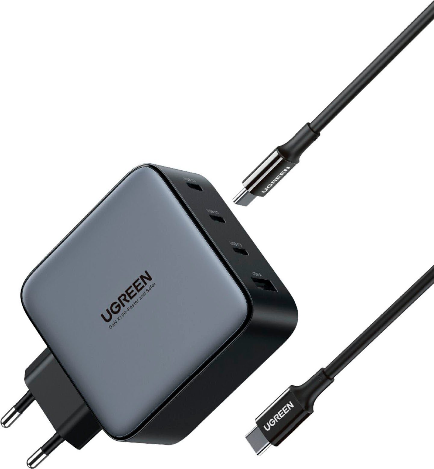 UGREEN USB-A+3xUSB-C 100W GaN Tech Fast Wall Charger USB-Ladegerät