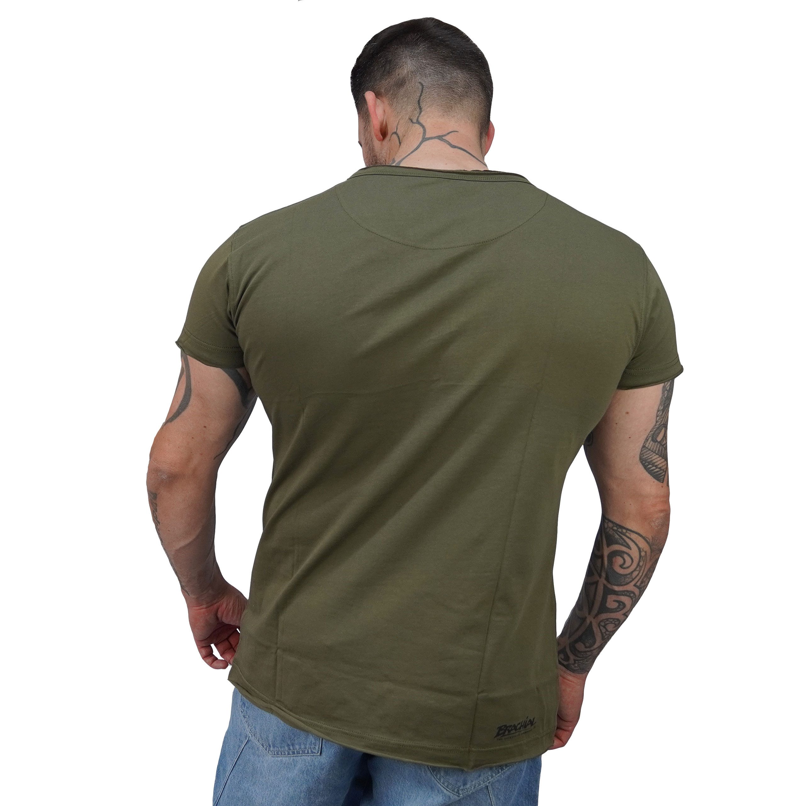 BRACHIAL THE LIFESTYLE COMPANY T-Shirt Brachial T-Shirt "Move" military gre günstig online kaufen