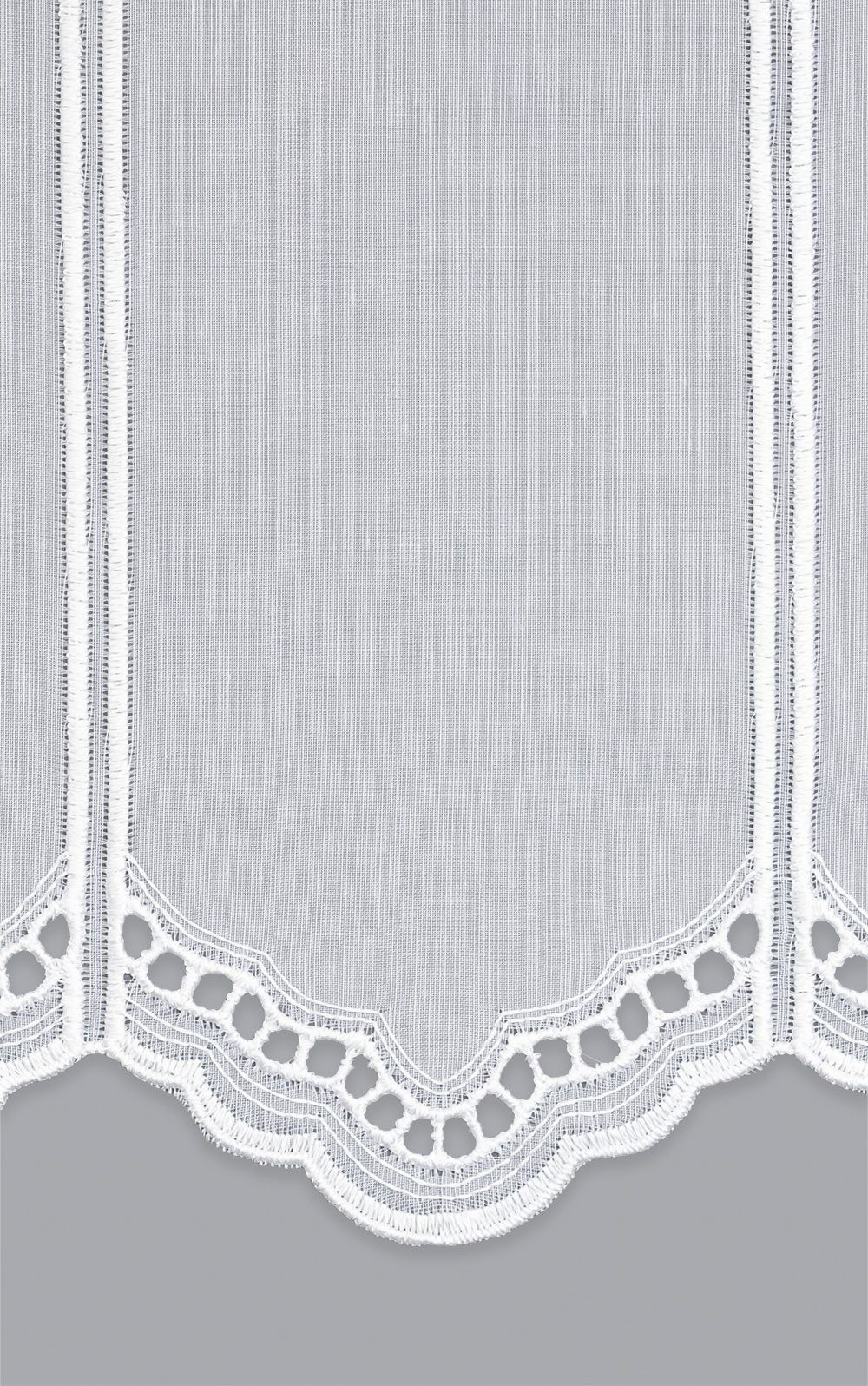 LYSEL® Scheibengardine Bogenmuster (1 St), transparent, HxB 30x43.2cm