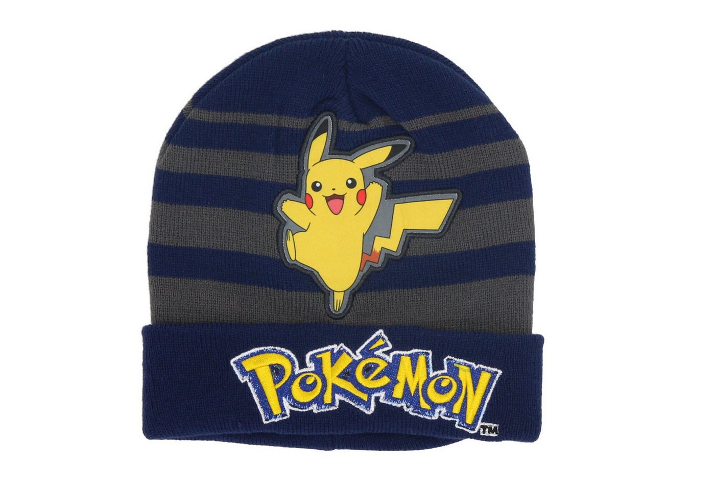 POKÉMON Strickmütze Mütze Wintermütze Kopfbedeckung ideal für Kinder One Size