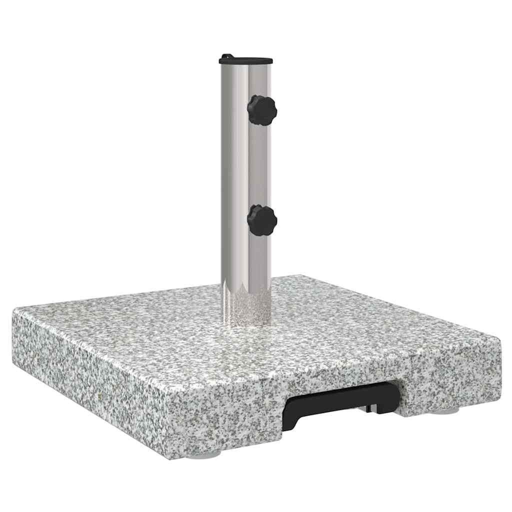 vidaXL Schirmhalter Sonnenschirmständer Grau 41 x 41 x 37 cm Granit, 1 tlg. – Bild 5 von 5