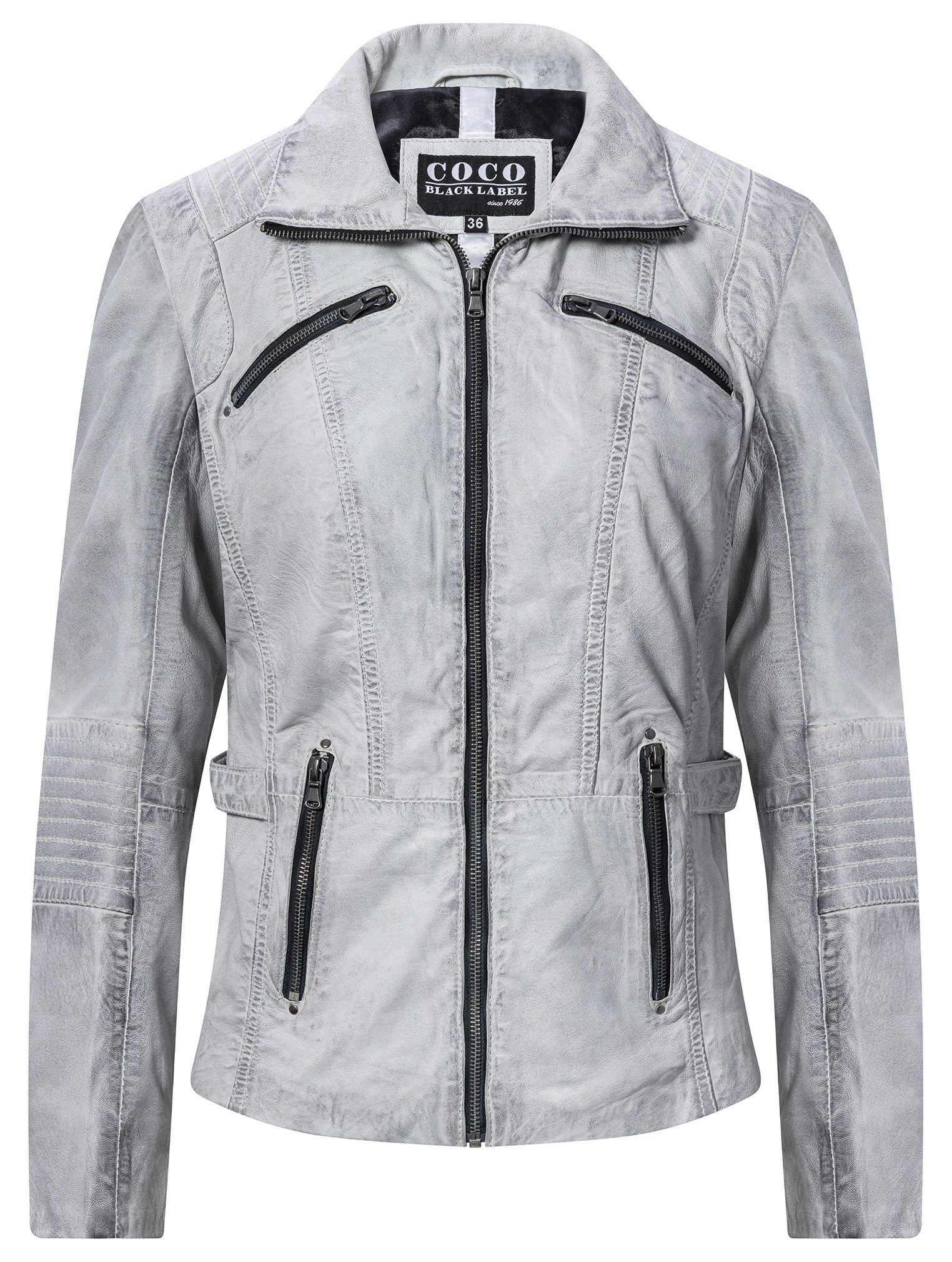 CBL Lederjacke MQ-44851 mit stehkragen günstig online kaufen