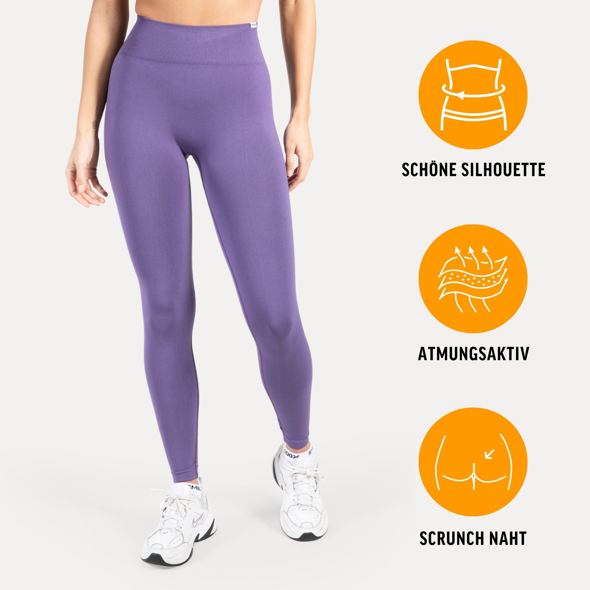 Leggings Slayton Scrunch, Seamless Push-Up Sporthose High Waist V-Shape Bund