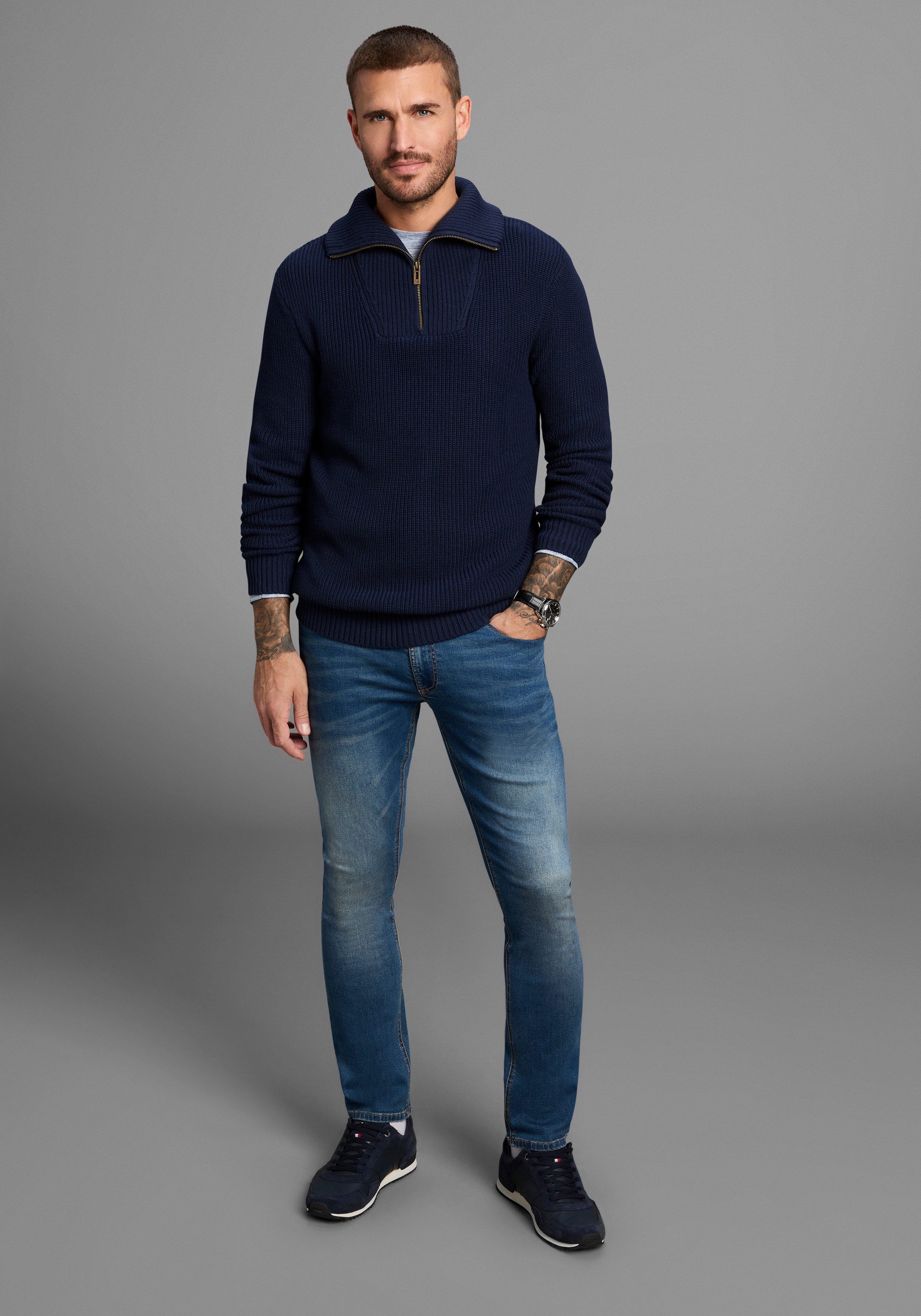 Bruno Banani Troyer modischer weiter Kragen – Bild 4 von 5
