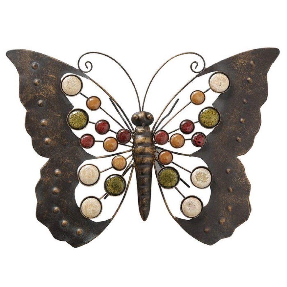 BOLTZE GRUPPE GmbH Hängedekoration Wandobjekt Schmetterling matt Eisen B 43 cm