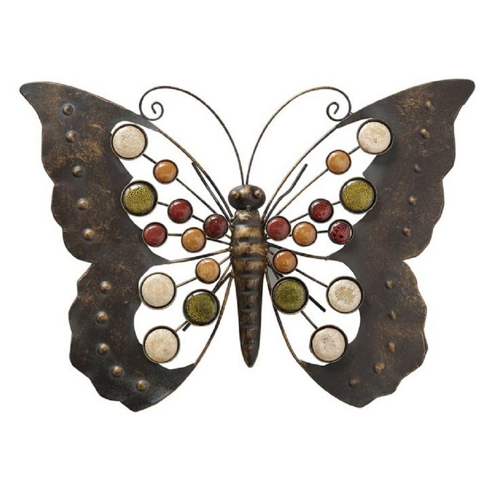 BOLTZE GRUPPE GmbH Hängedekoration Wandobjekt Schmetterling matt Eisen B 43 cm