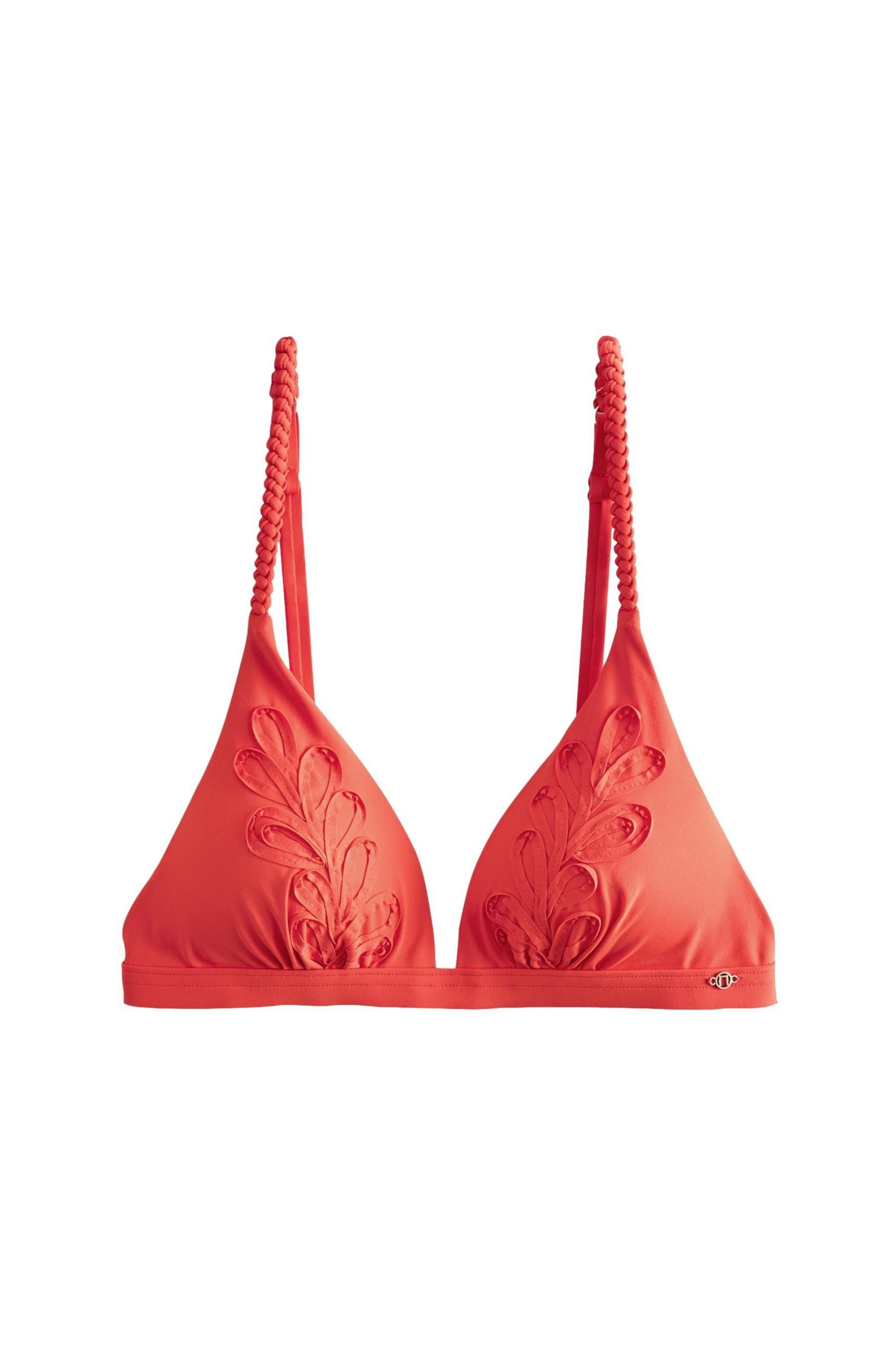 Triangel-Bikini-Top Triangel-Bikinioberteil mit 3D-Detail