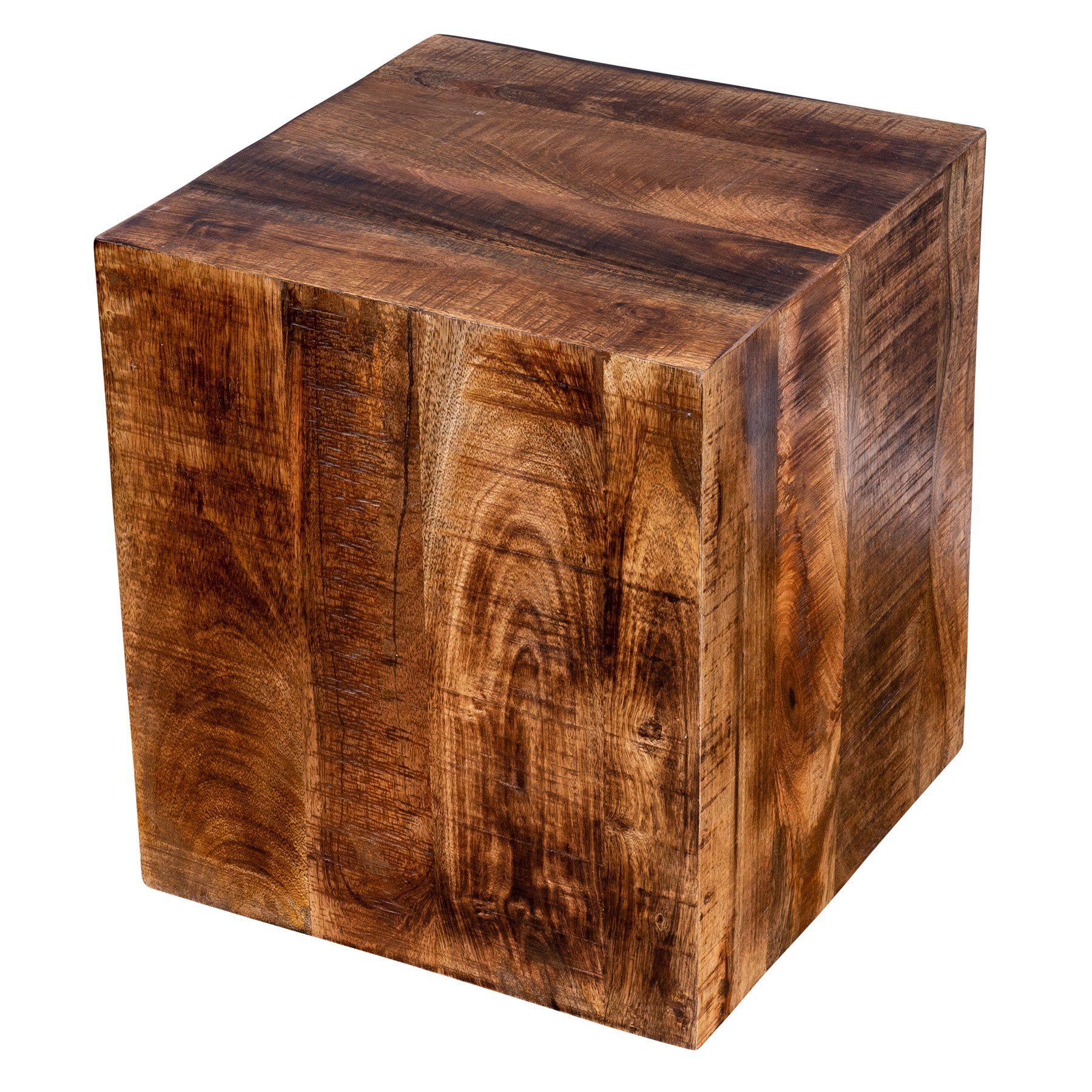Levandeo® Couchtisch, Beistelltisch Hocker 40x45cm Mango Tisch Holzhocker  Rollen Holztisch Massiv-Holz online kaufen | OTTO
