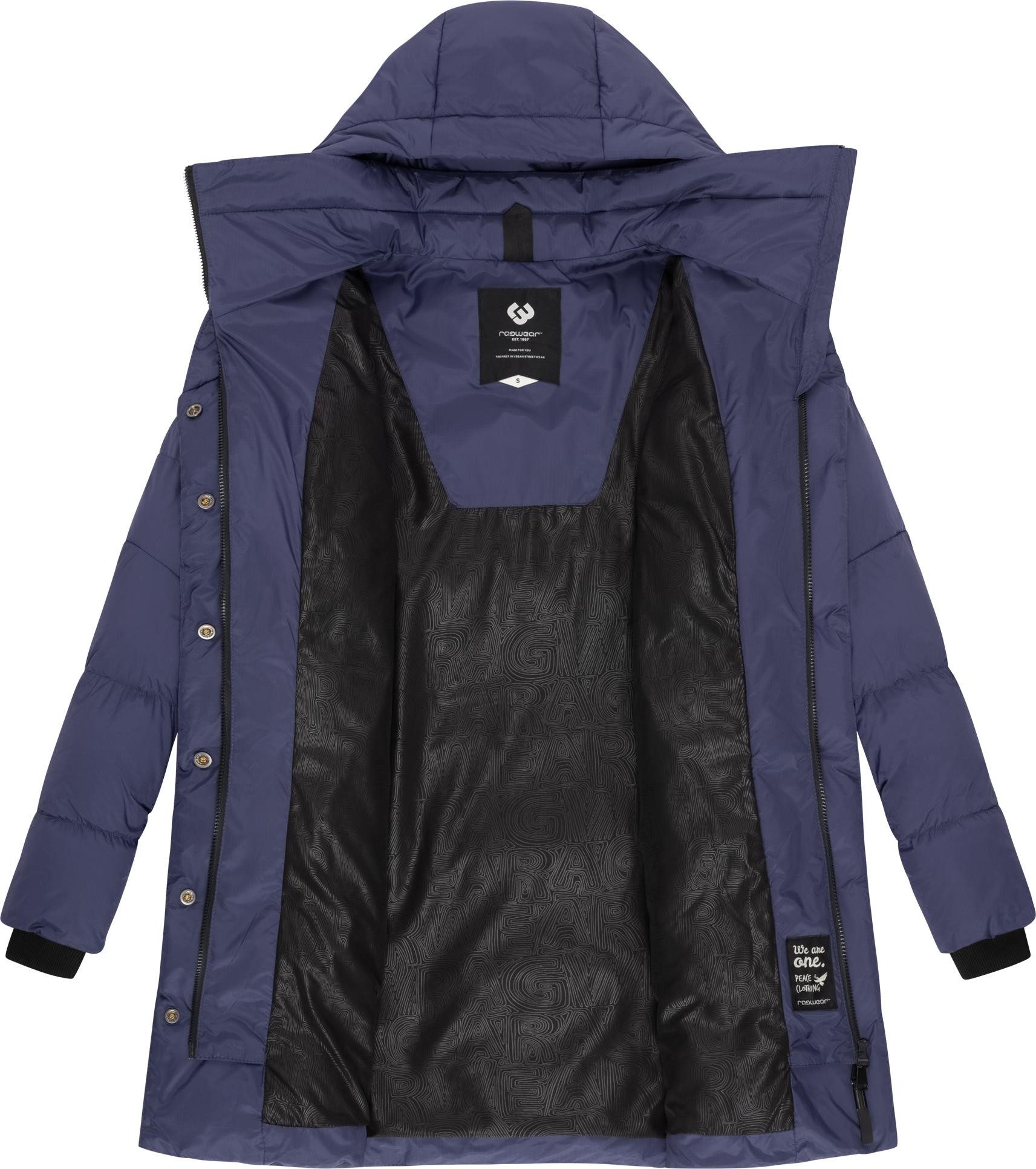 Ragwear Kurzmantel Niara stylischer, gesteppter Wintermantel mit gefütterter Kapuze – Bild 5 von 5