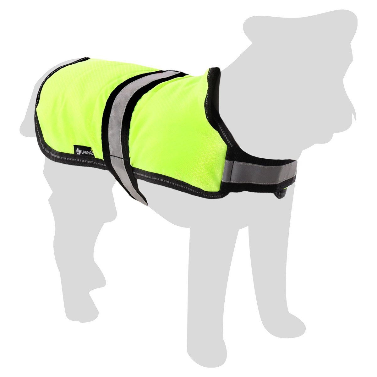 Flamingo Hundemantel Wintermantel Eisbär Fluo gelb