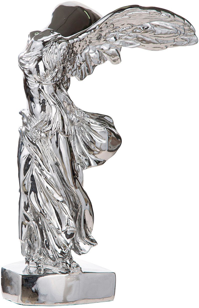 GILDE Dekofigur Skulptur Engel David silberfarben H. 33 cm (1 St)