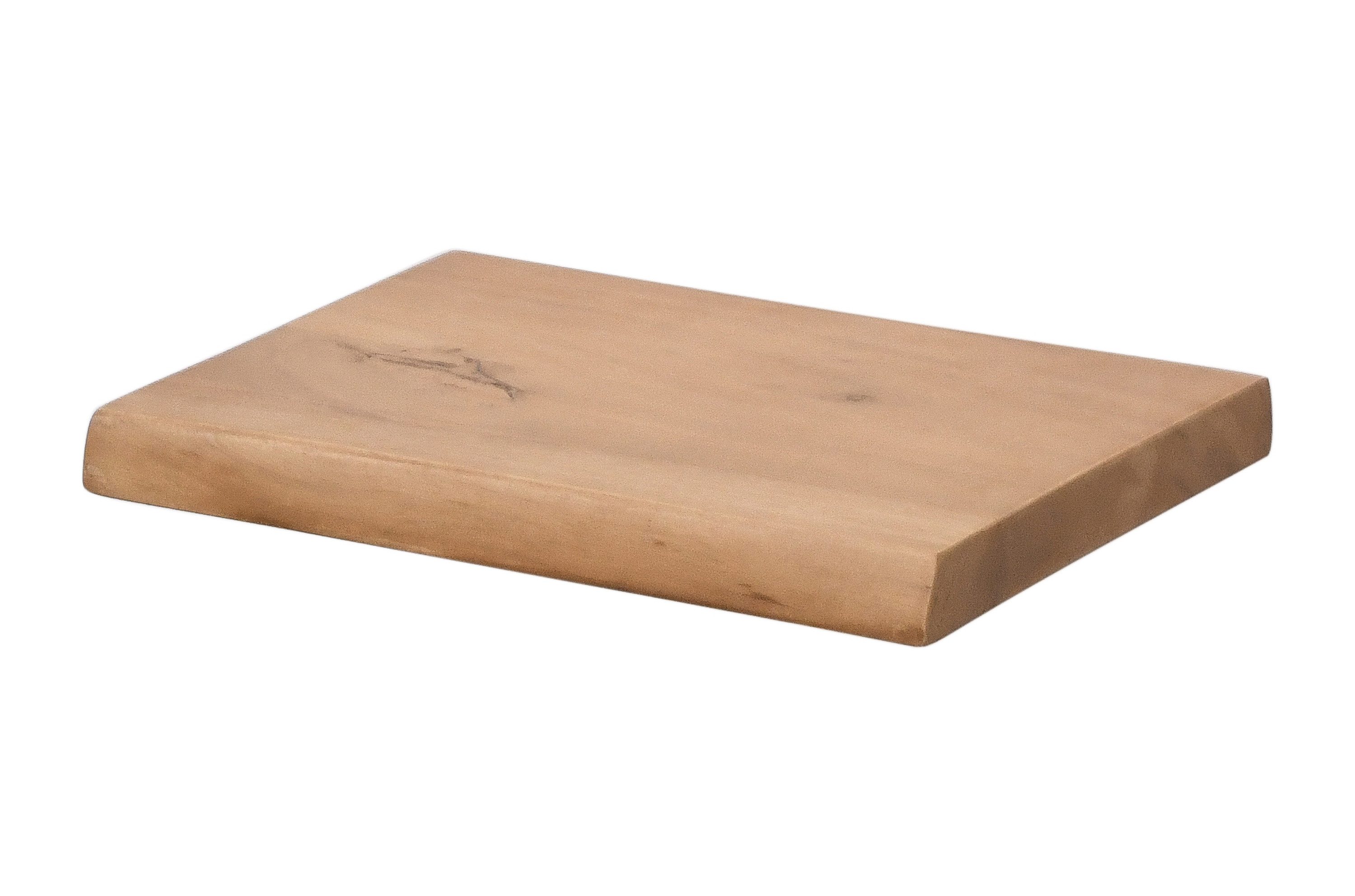 Trelevo® Wandregal Amanda, Akazienholz, Baumkante, Steckboard, günstig online kaufen