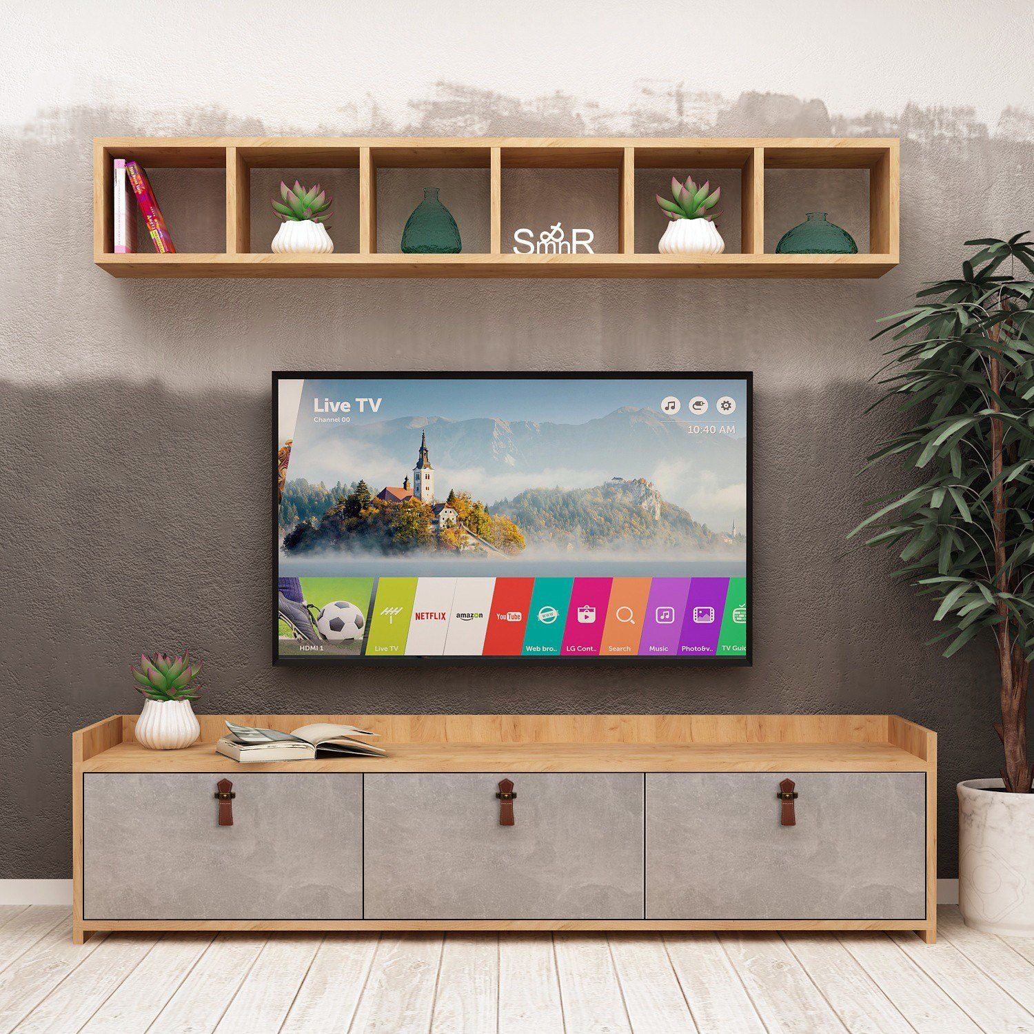 Skye Decor TV-Schrank Schränke, 45x150x35 cm, 100% Melaminbeschichtete Partikelplatte