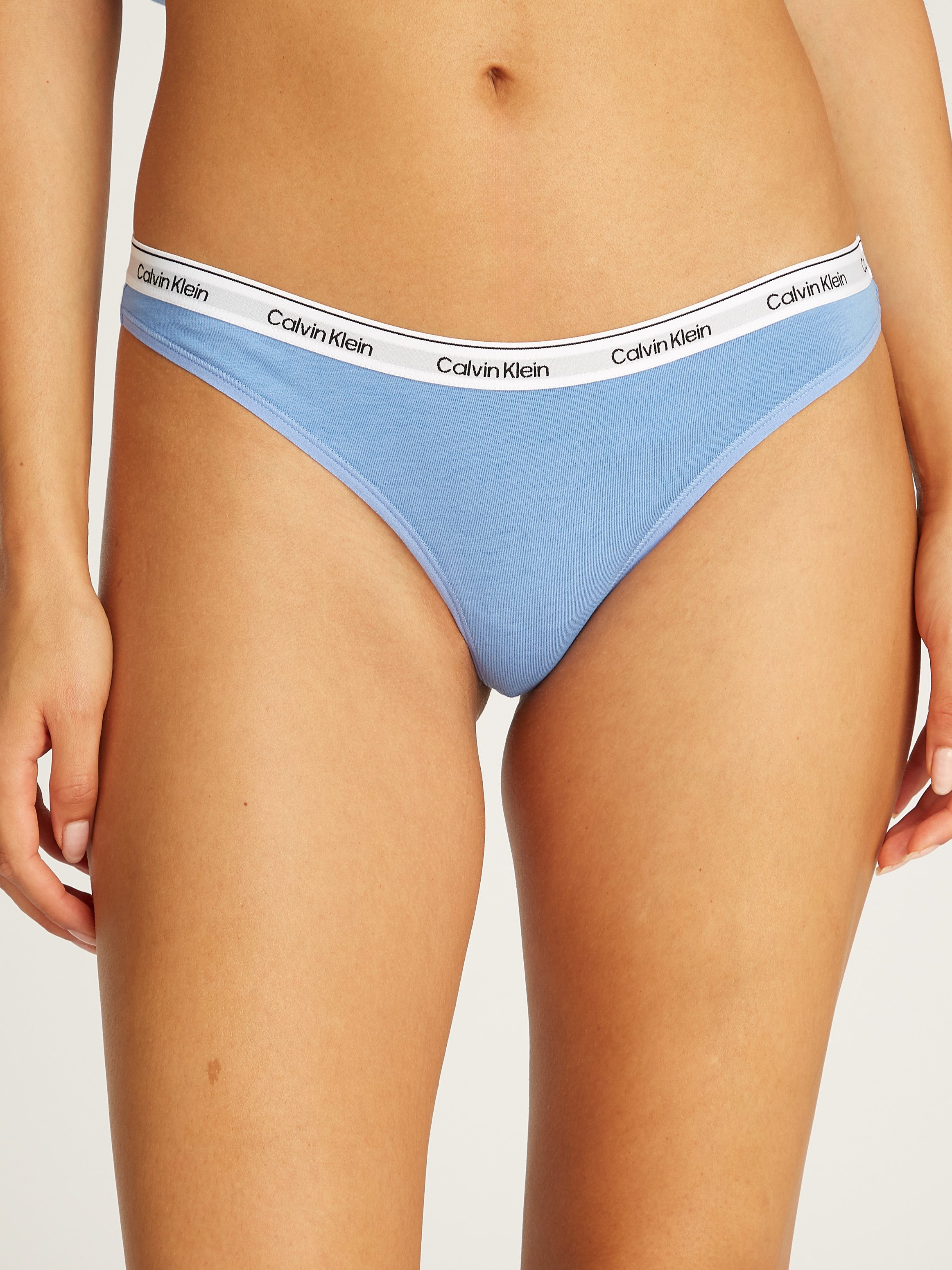Calvin Klein Underwear Tanga 3 PACK THONG (LOW-RISE) (3-St) String low waist mit Logobund