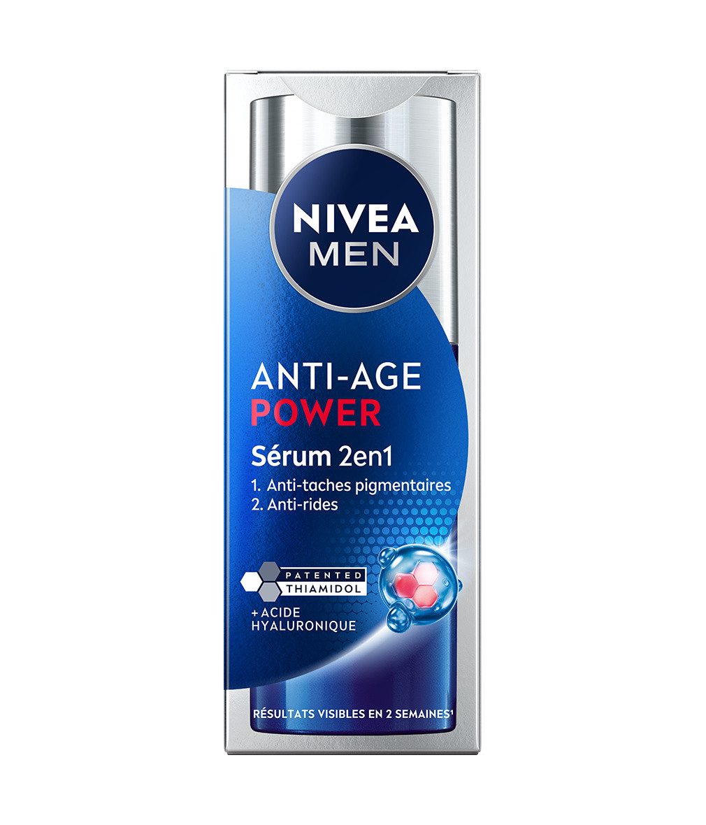 Nivea Men Gesichtsserum Anti-Age Hyaluron 2in1 Power Serum 30ml, 1-tlg.