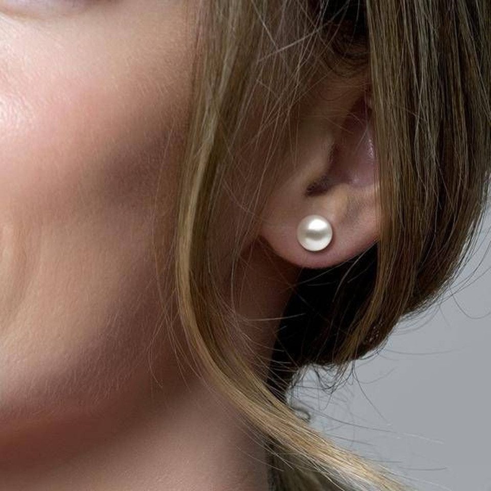 Blush Paar Ohrstecker BLUSH Ohrstecker 14 Karat Gelbgold mit Süßwasserperle 7151YP