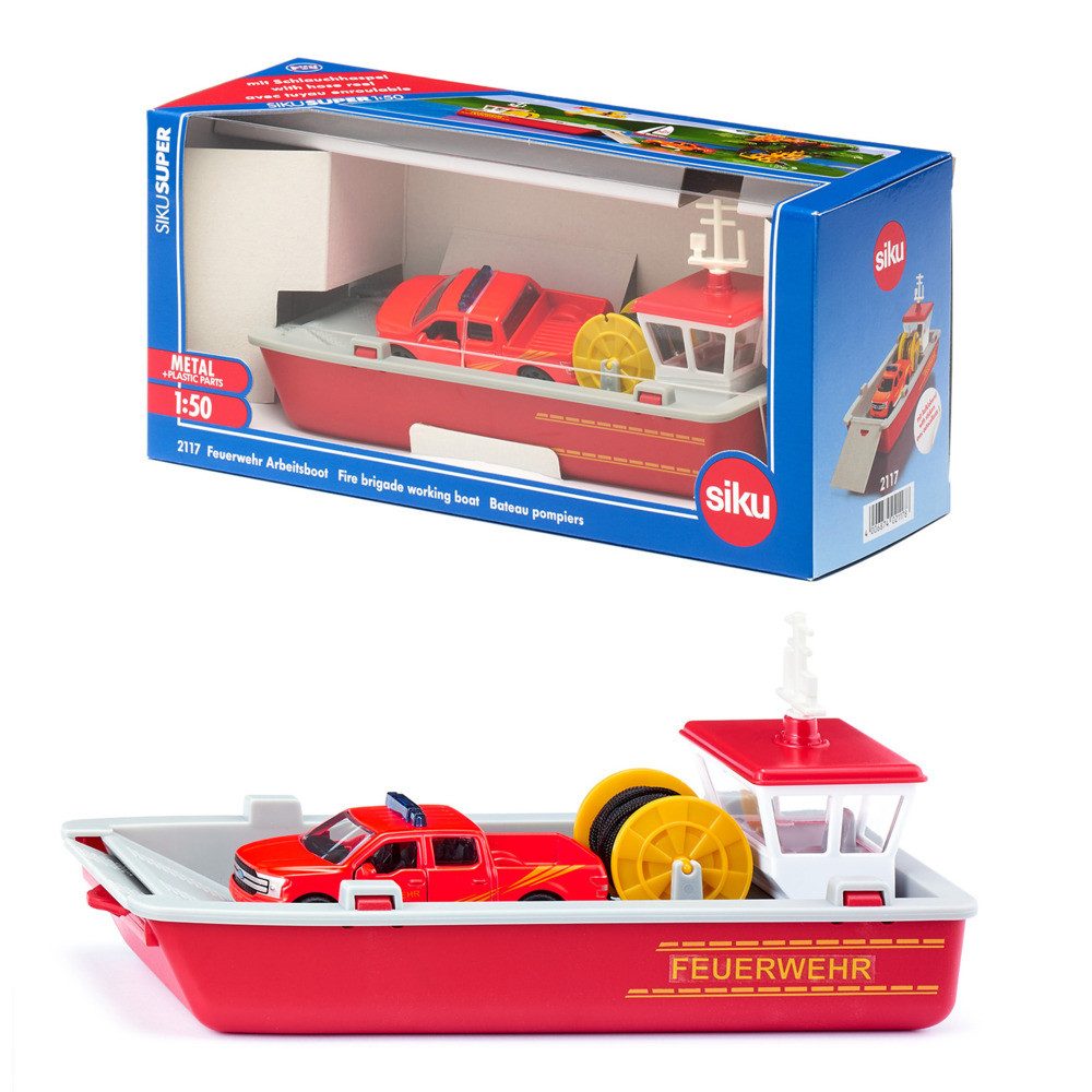 Siku Modellboot siku Feuerwehr Arbeitsboot 1:50