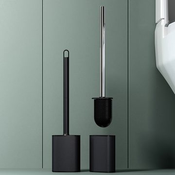 HIBNOPN WC-Reinigungsbürste WC-Bürste, Flexibel Flache Toilettenbürste, Klobürste für Badezimmer
